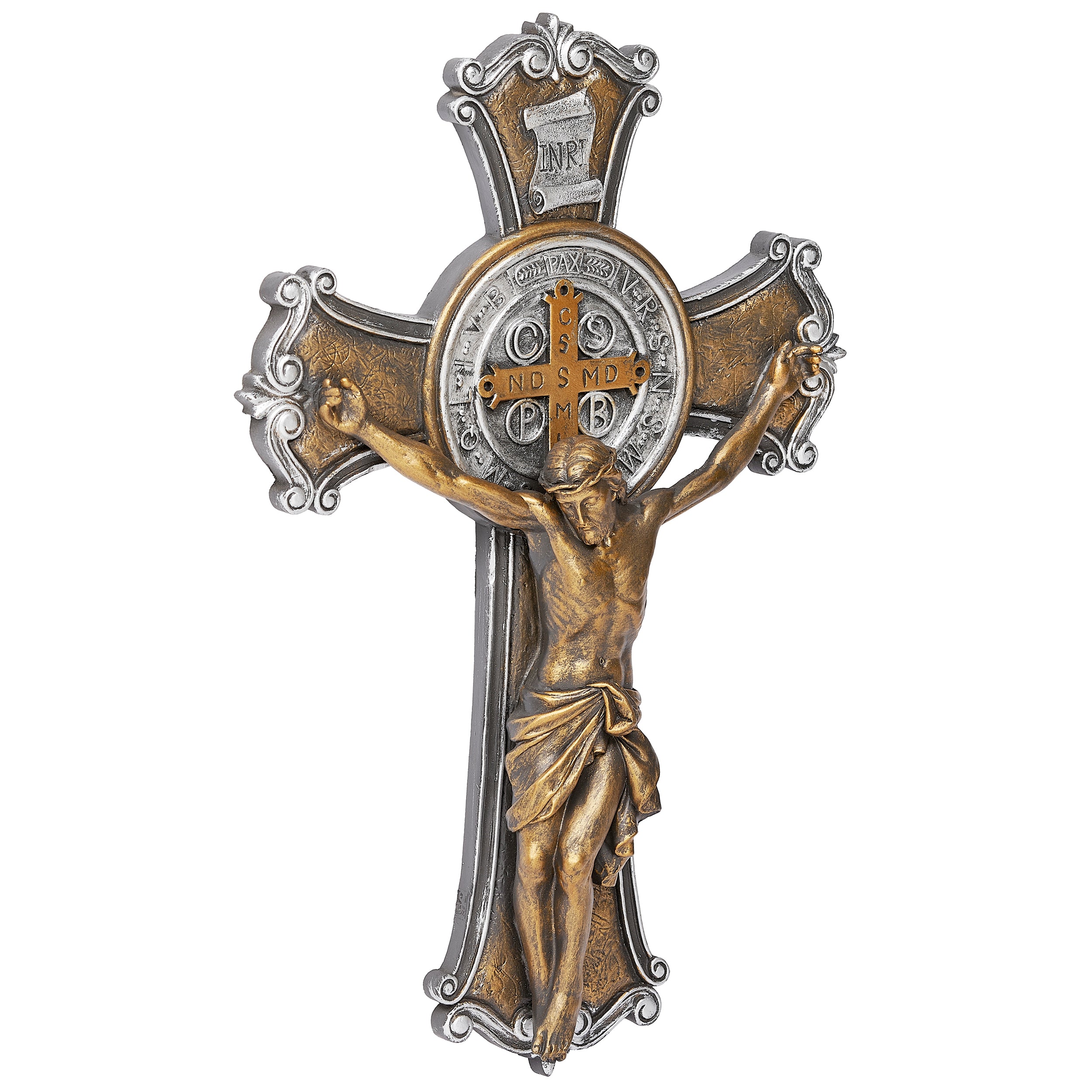 Joseph's Studio St. Benedict Two-Tone Crucifix