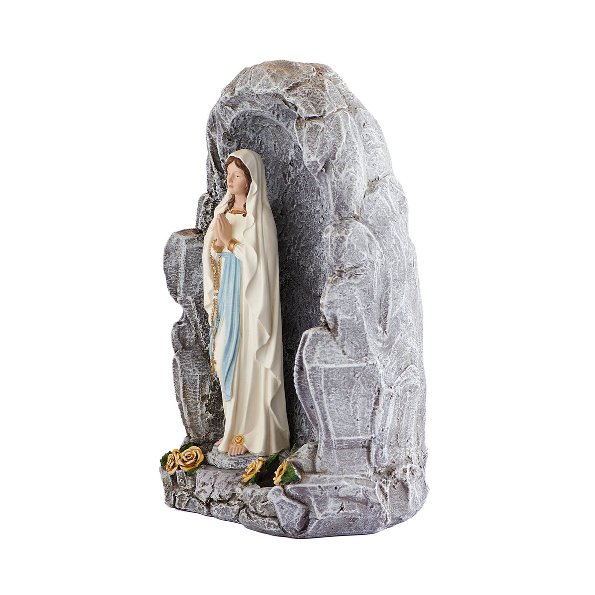 Side view of Our Lady of Lourdes Grotto