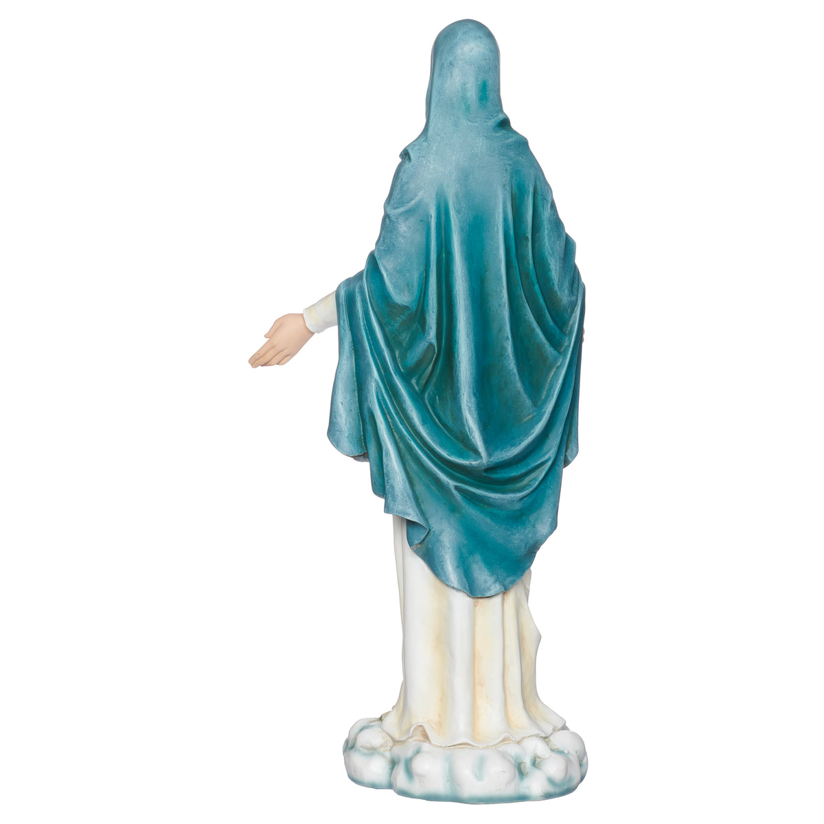 Joseph's Studio Our Lady of Grace statue back view showing flowing mantle