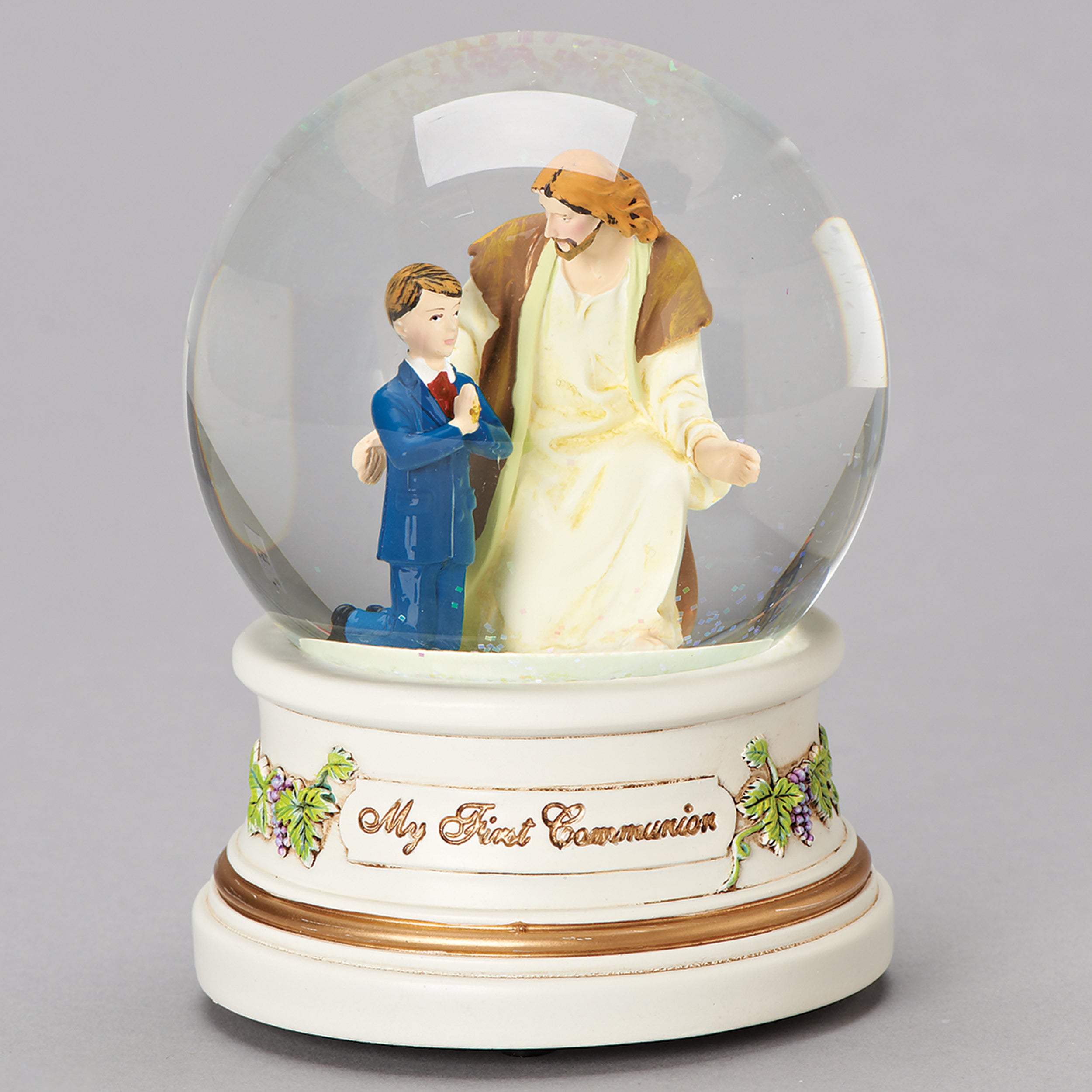 Glitterdome Musical My First Communion Boy with Jesus - "The Lord’s Prayer" Tune