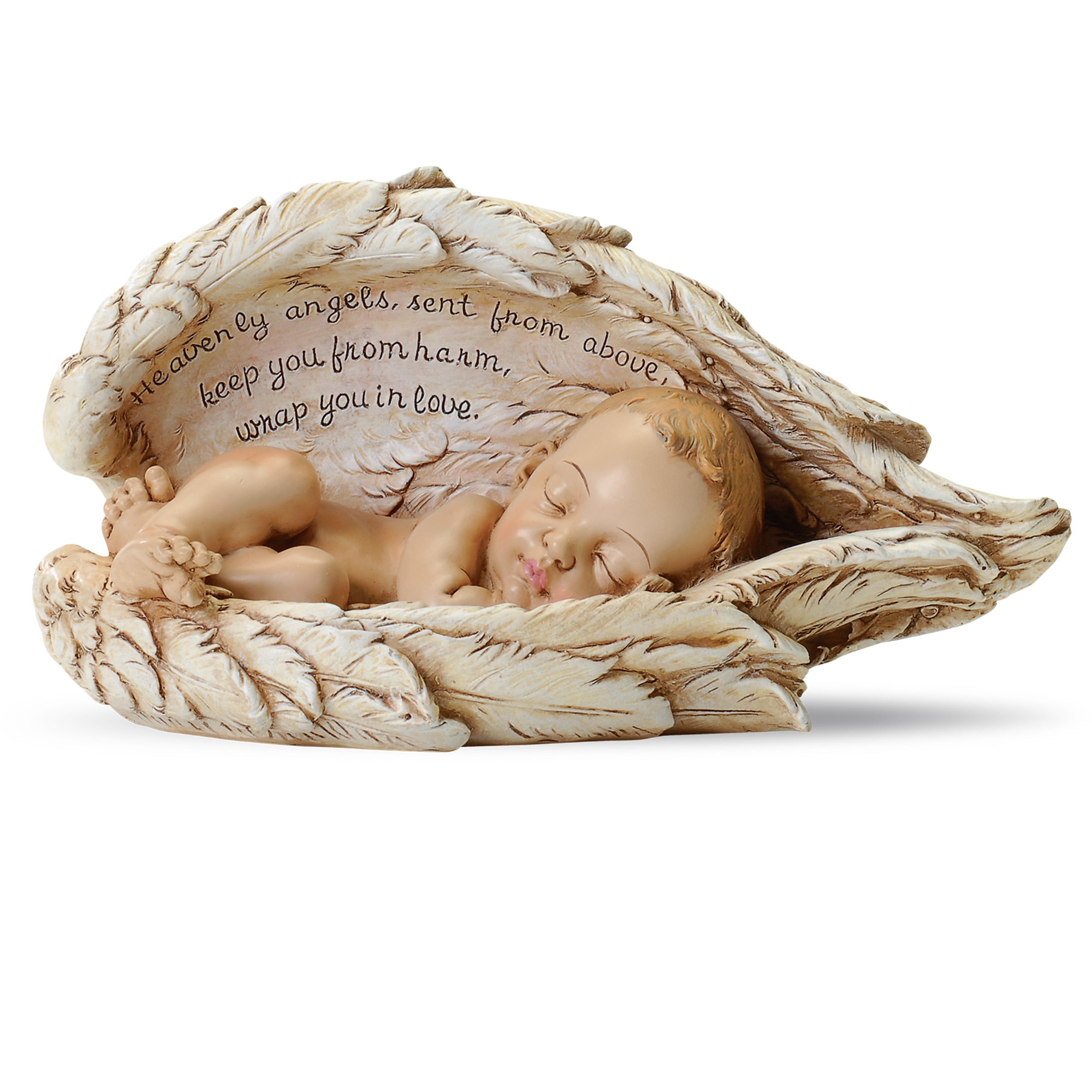 Joseph's Studio Sleeping Baby in Angel Wings Figure - Renaissance Collection
