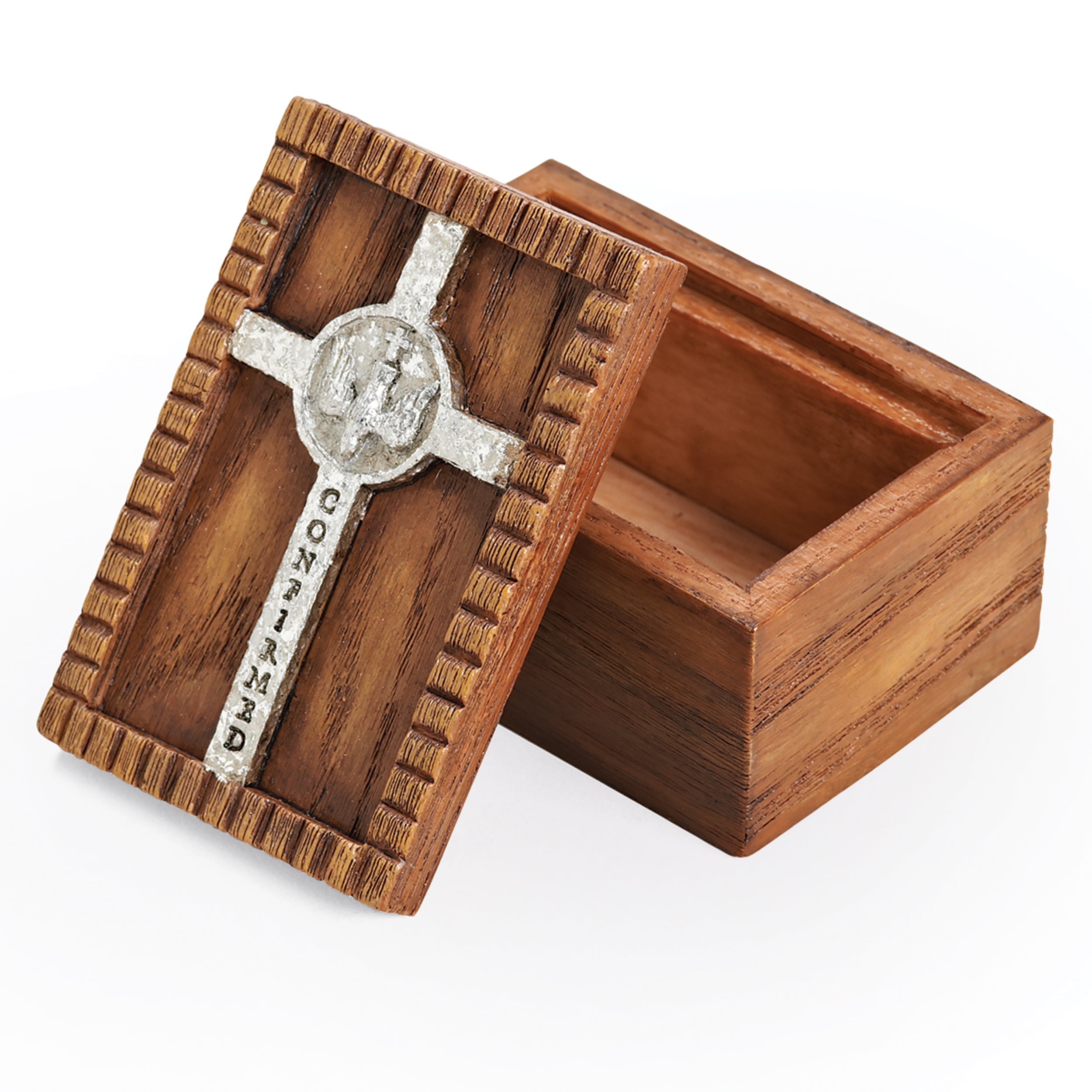 Confirmation Keepsake Box with Cross & Dove Design