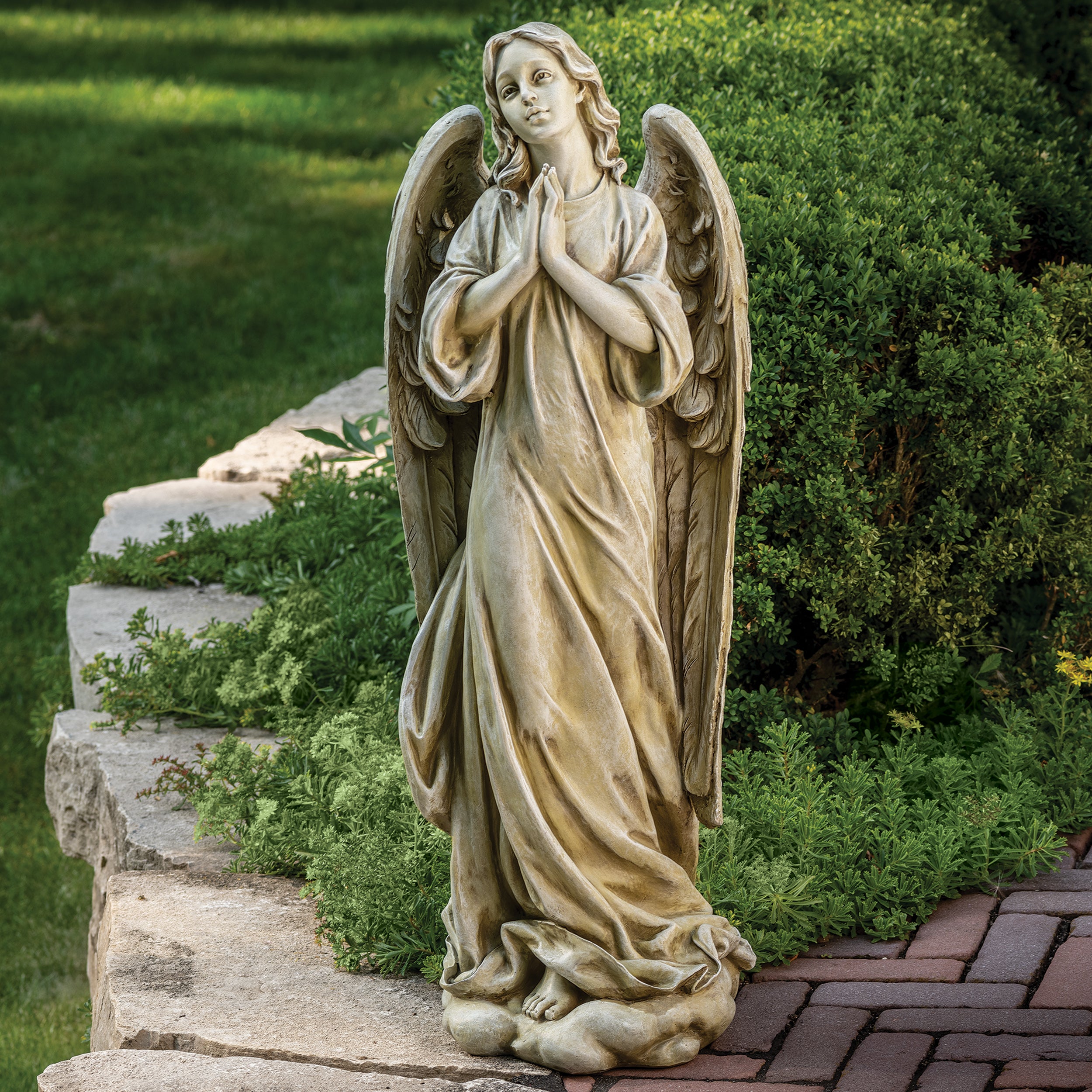 Joseph's Studio Praying Angel Garden Statue
