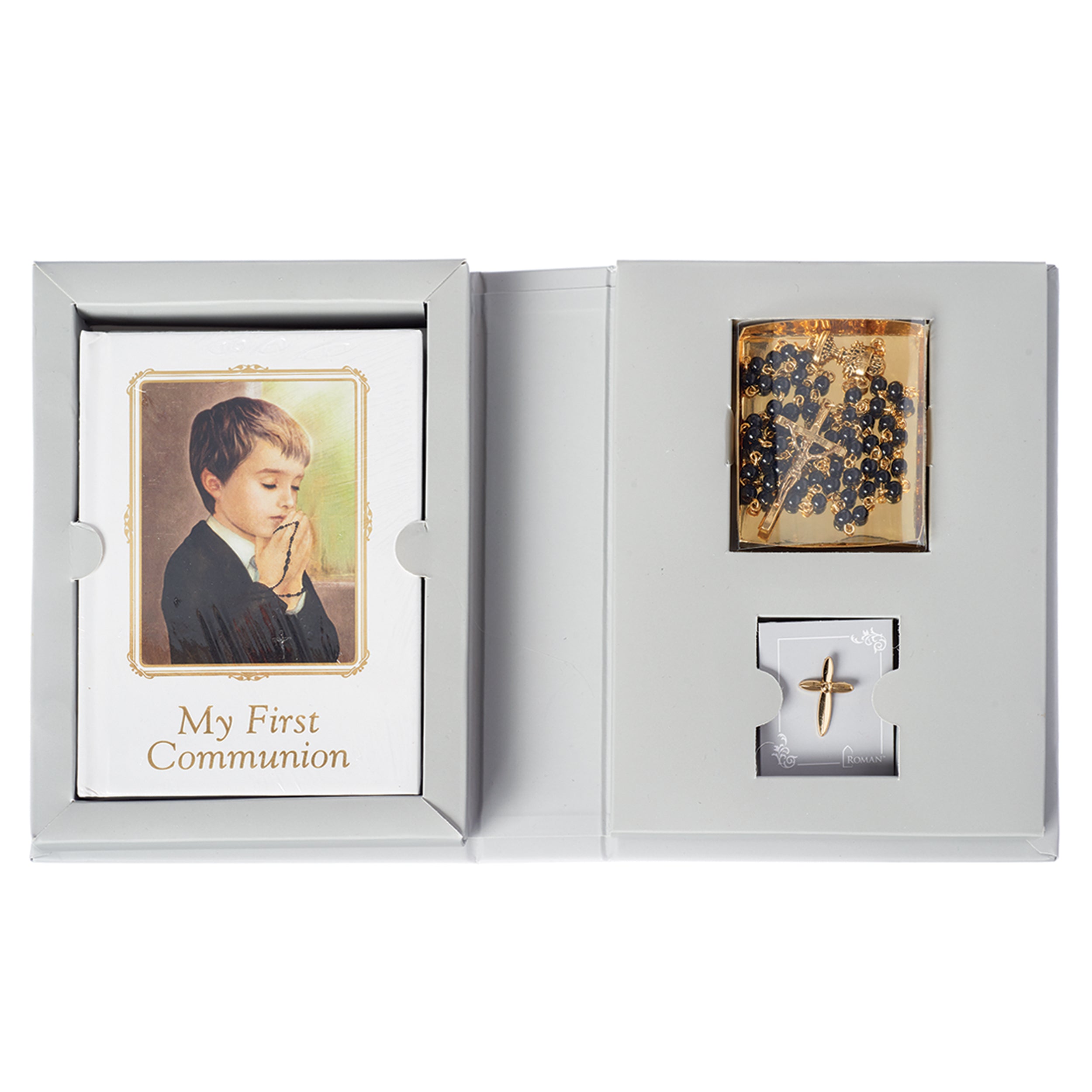 First Communion Folder Set by Joseph's Studio - Book, Rosary, & Pin