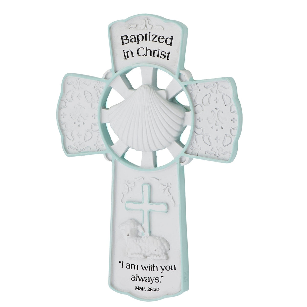 Baptized in Christ Wall Cross