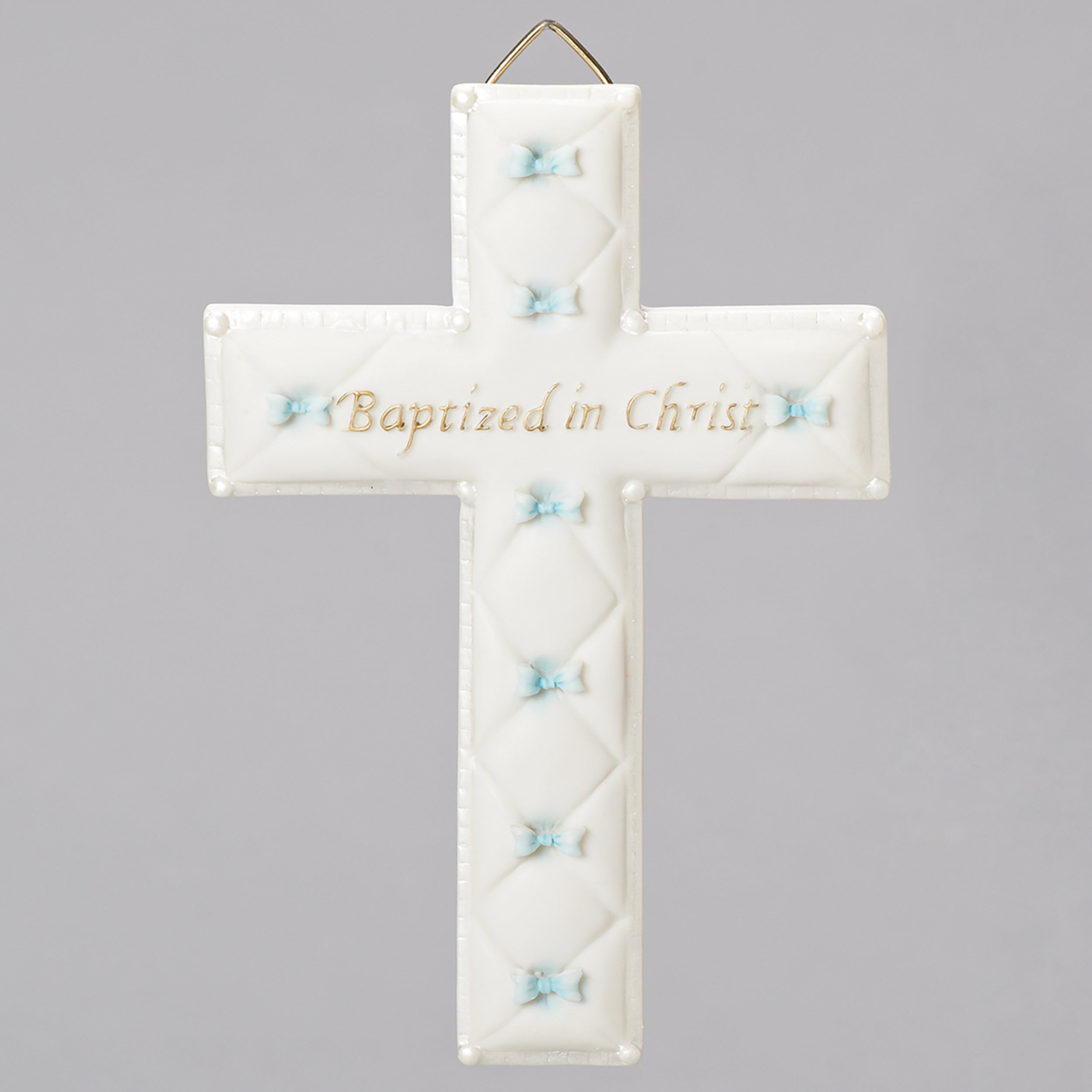 Quilted Baptized in Christ Wall Cross