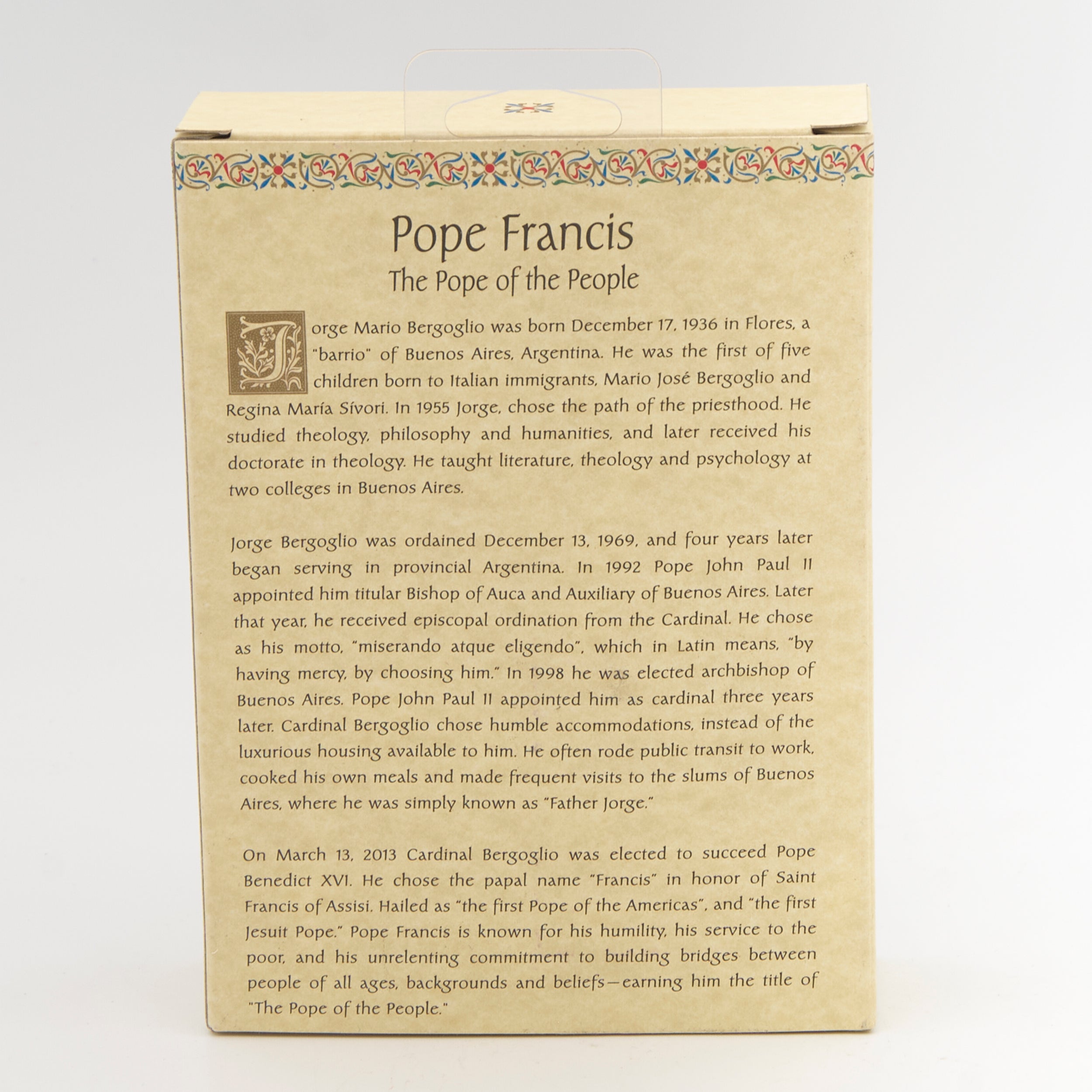 Pope Francis Figure – Patrons & Protectors