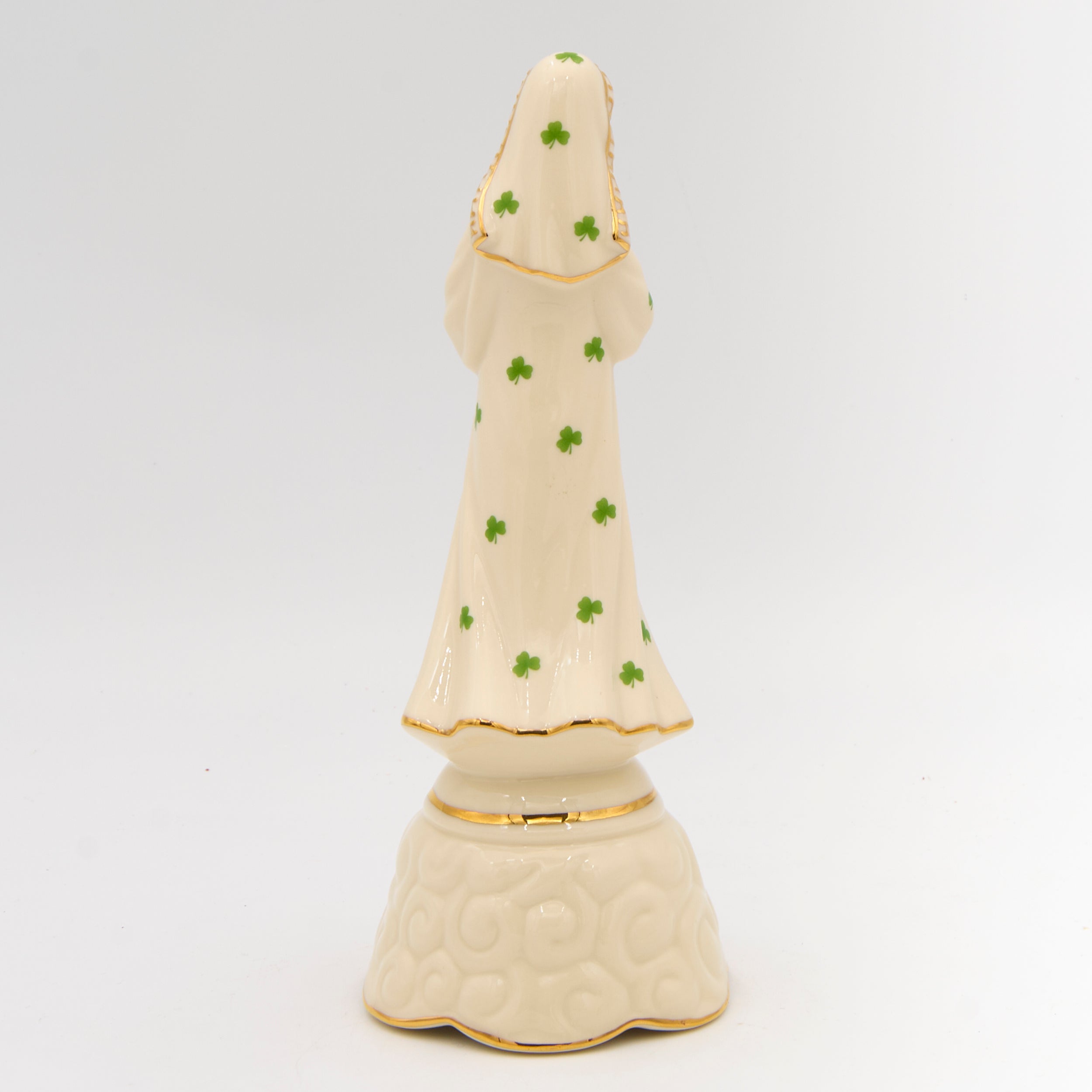 Musical Irish Madonna with Shamrocks- "Ave Maria"