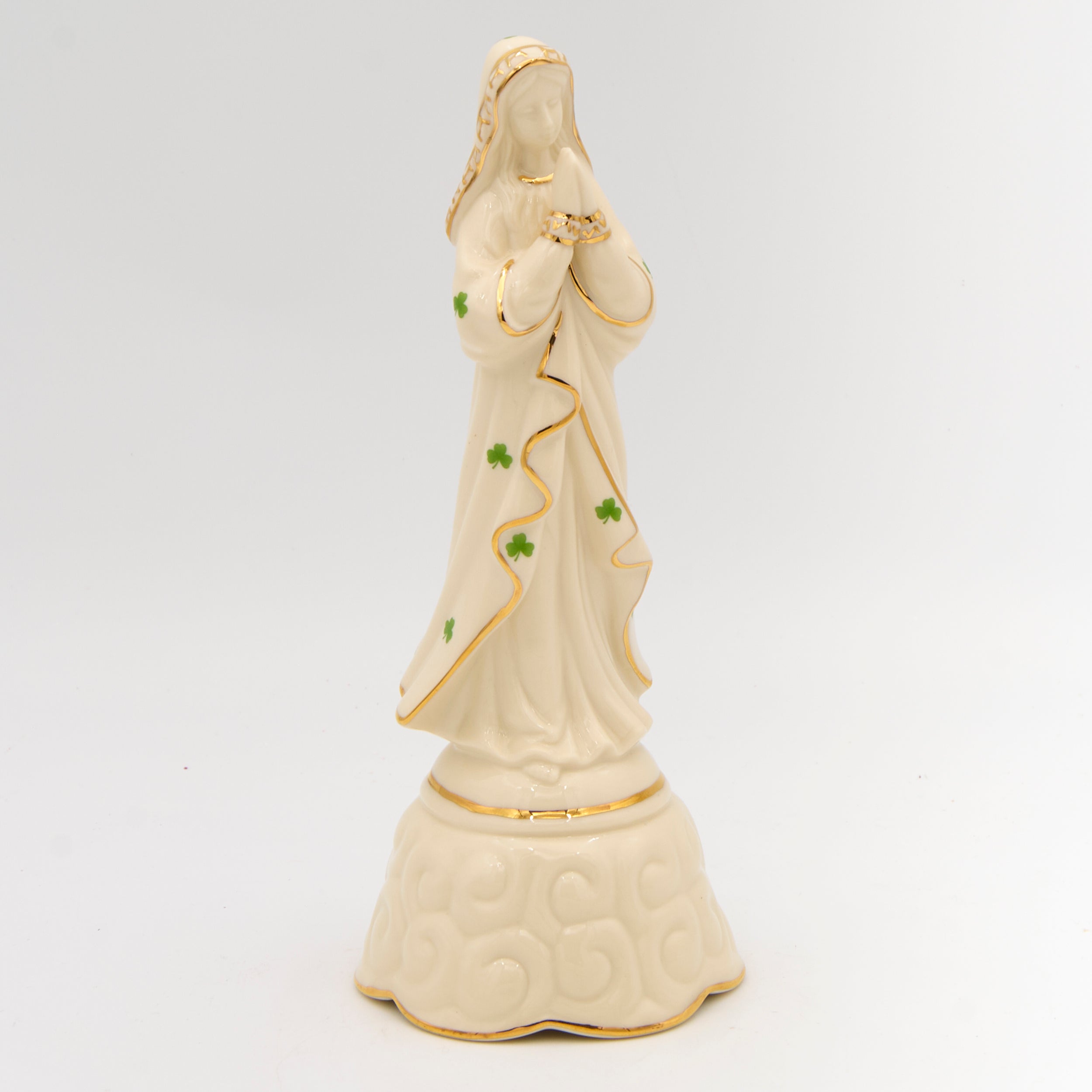 Musical Irish Madonna with Shamrocks- 