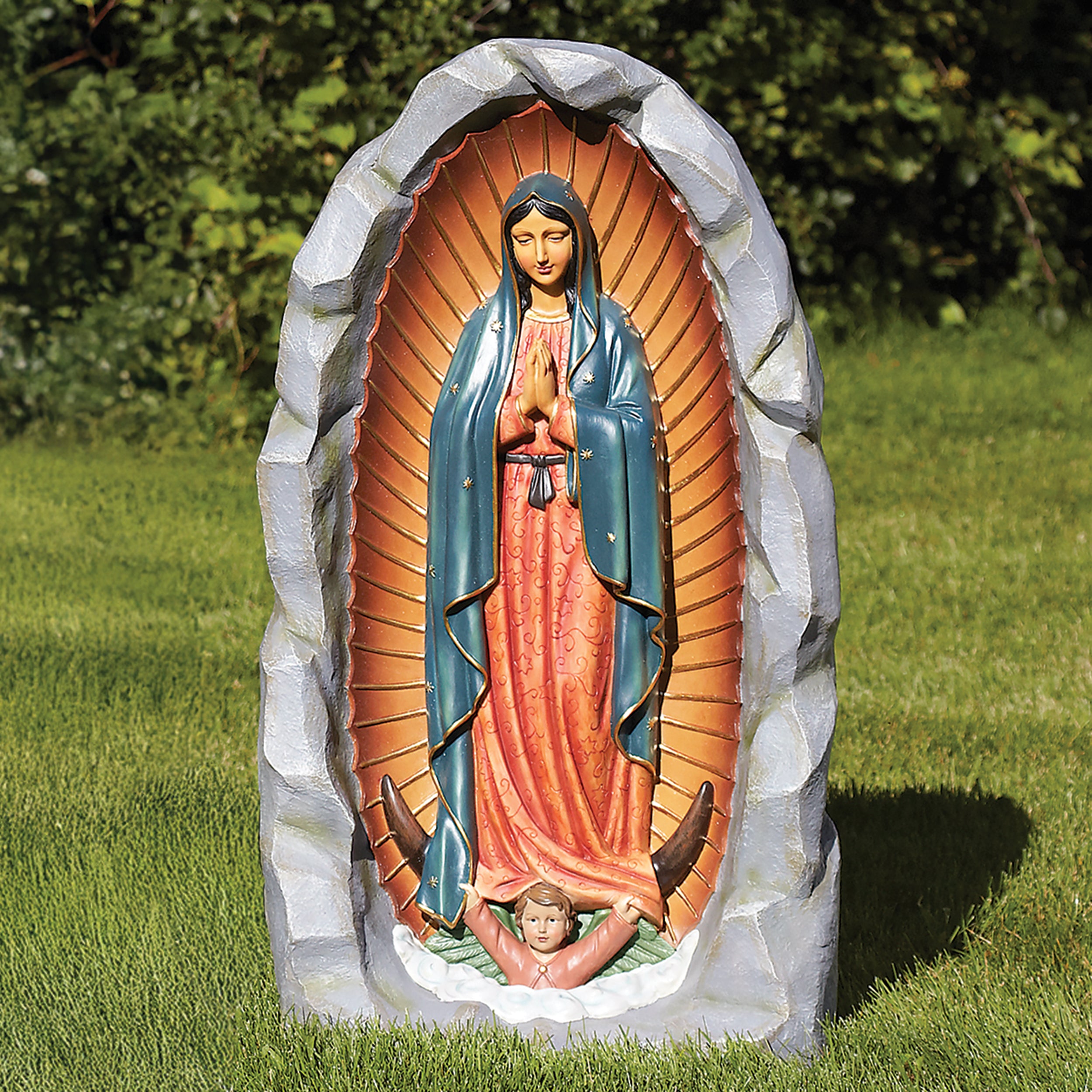 Our Lady of Guadalupe Grotto Garden Statue