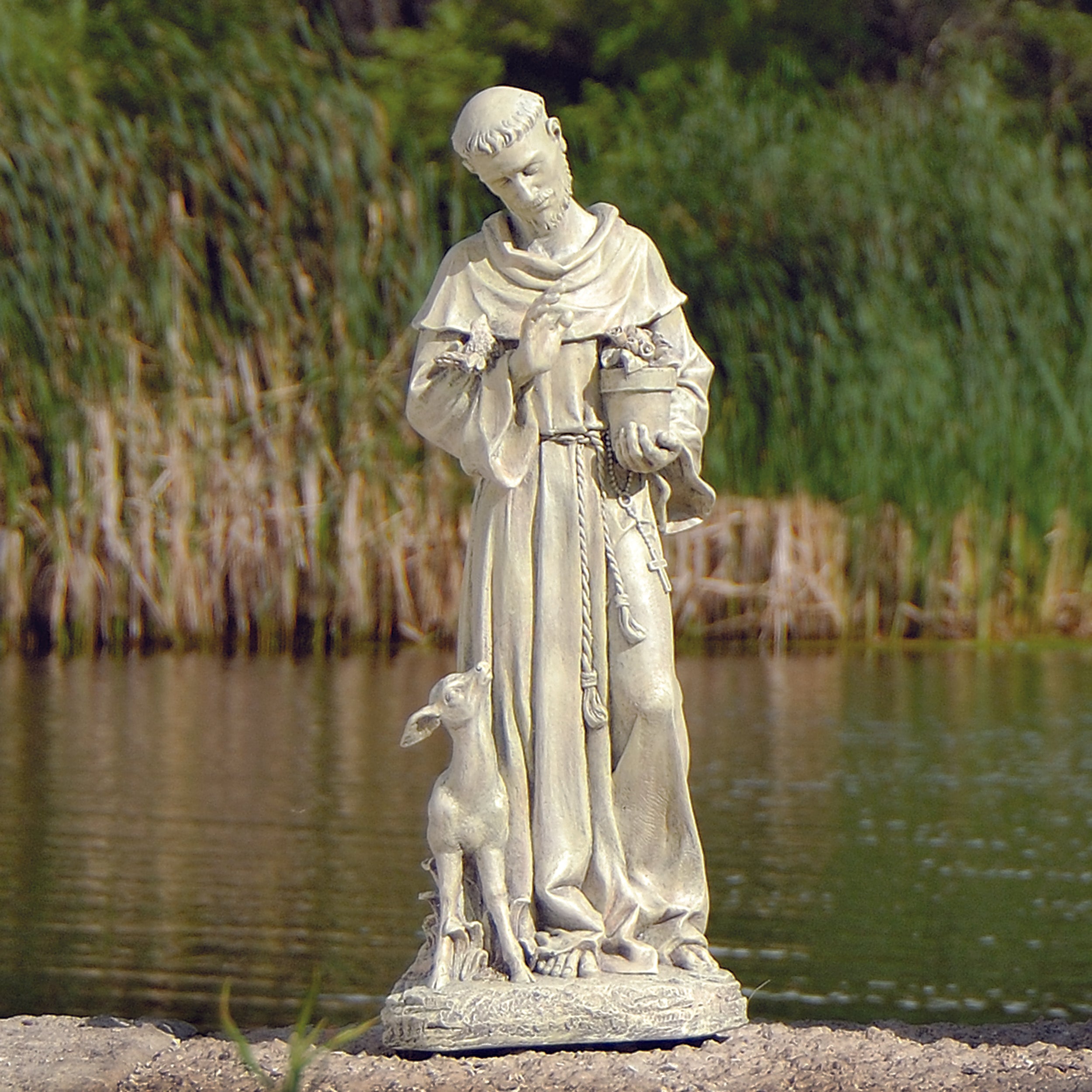Joseph’s Studio St. Francis with Fawn Garden Statue