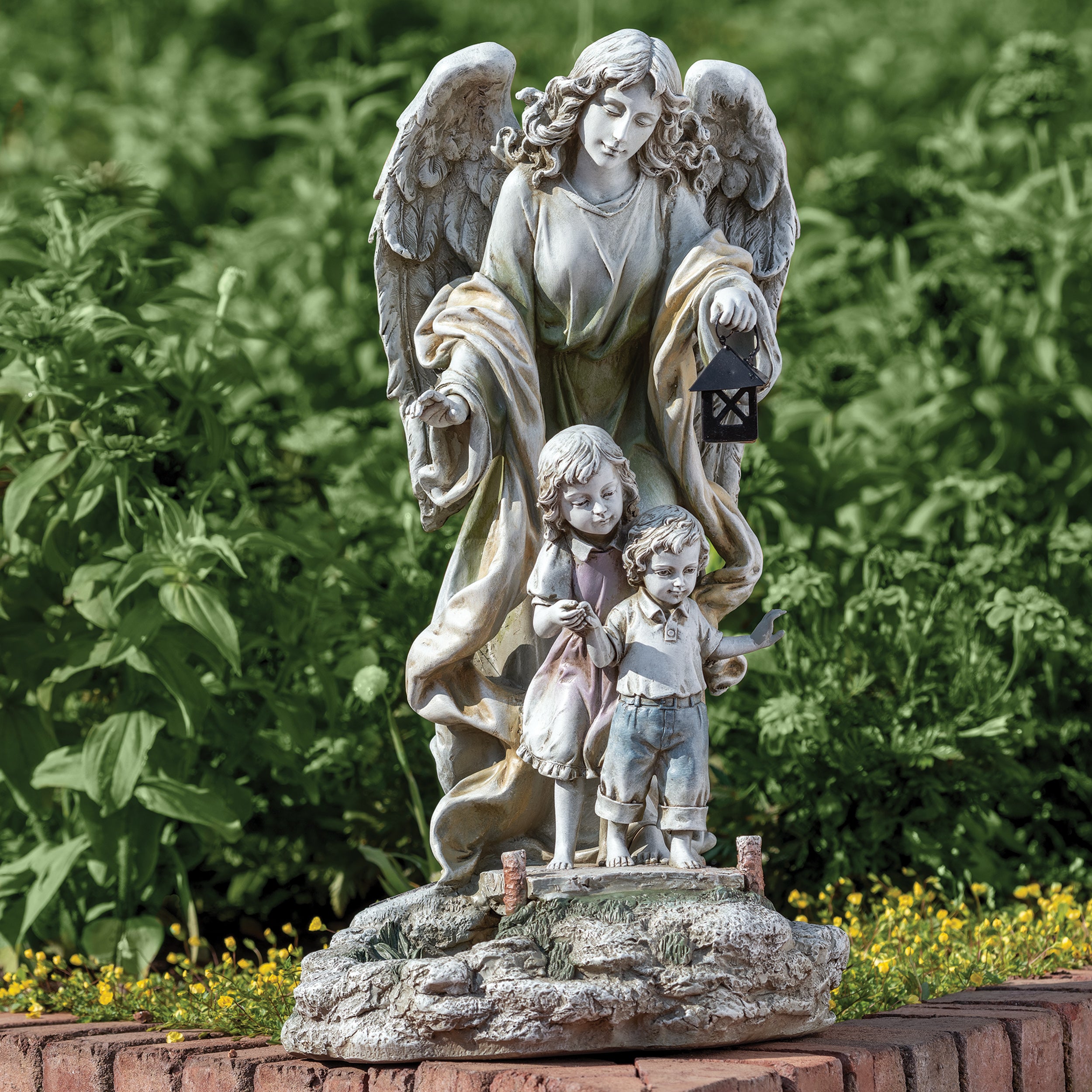 Joseph's Studio Solar Guardian Angel Statue