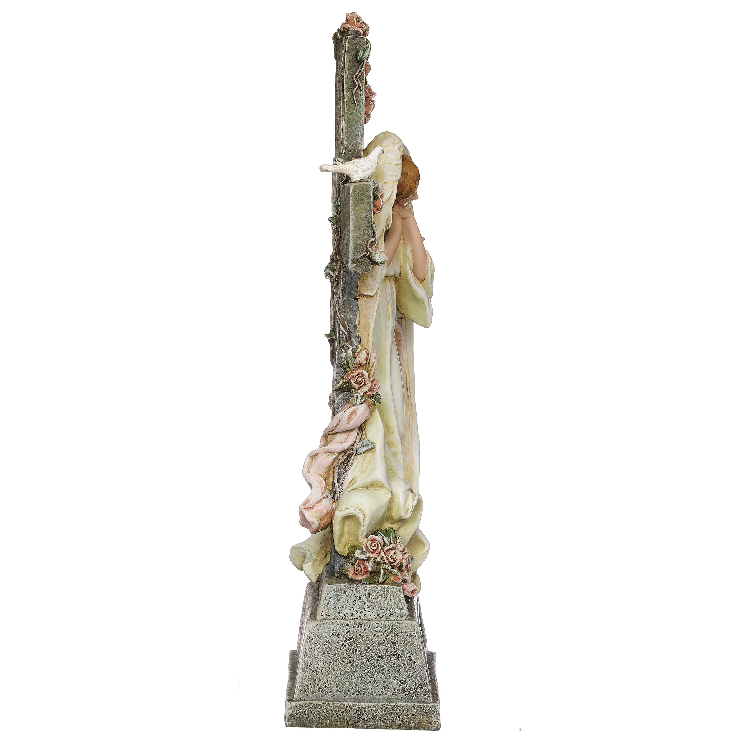 Joseph's Studio Angel with Folded Hands Memorial Garden Statue