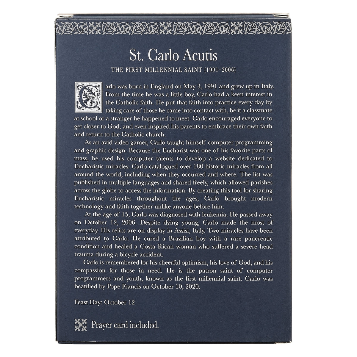 Carlo Acutis Figure - Patrons & Protectors