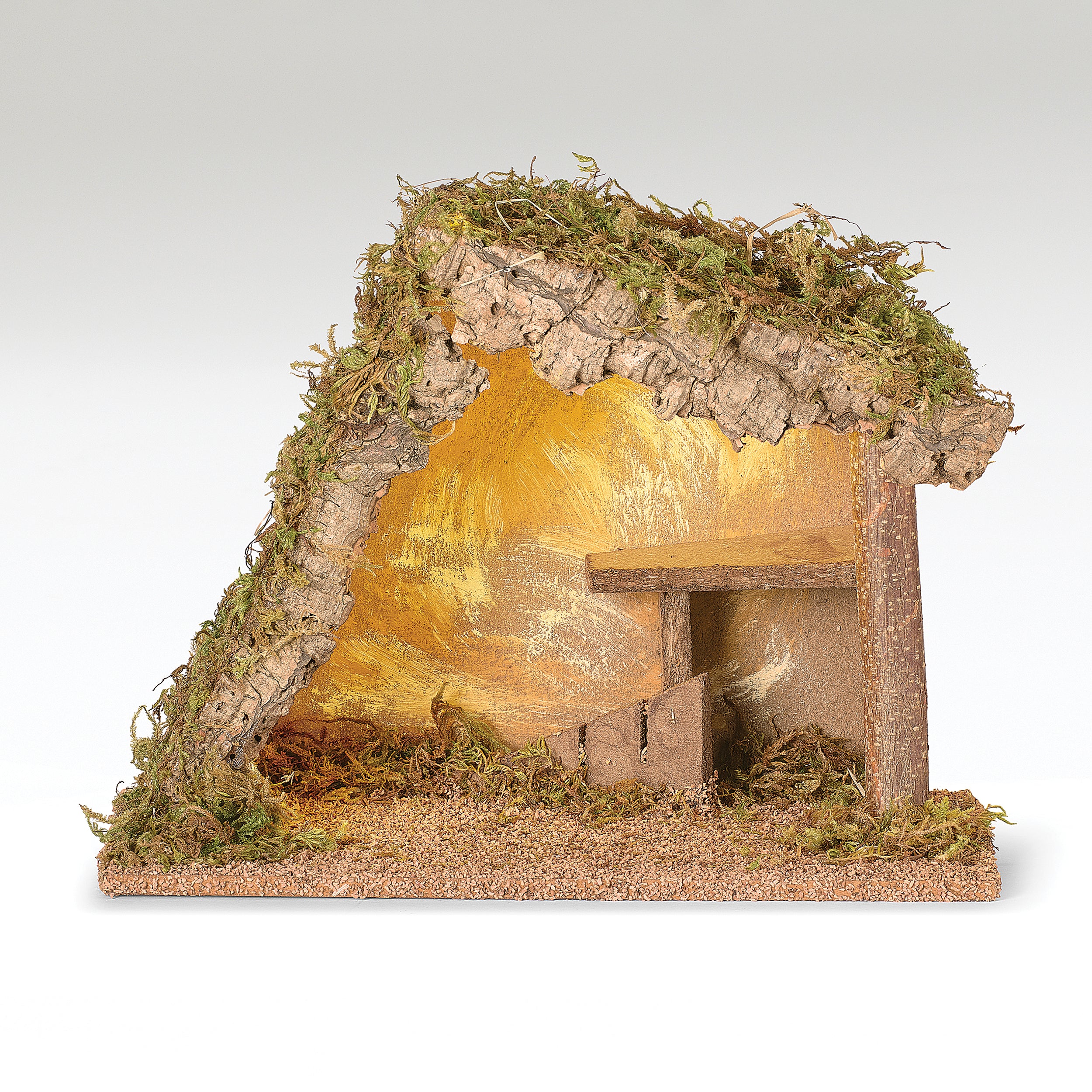 Fontanini Lighted Overhang Stable - 5" Scale