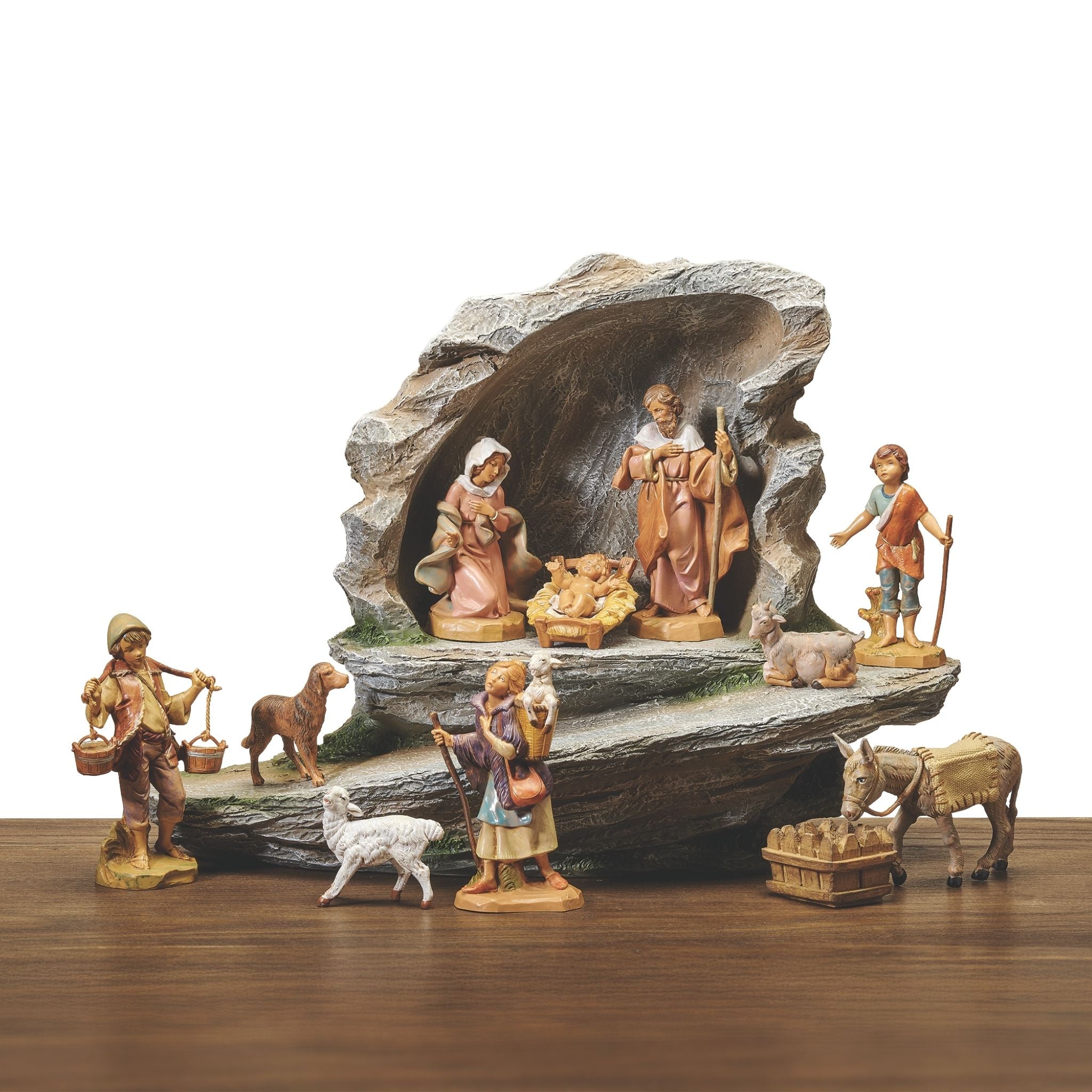 Fontanini Nativity Grotto with Path – 5" Scale