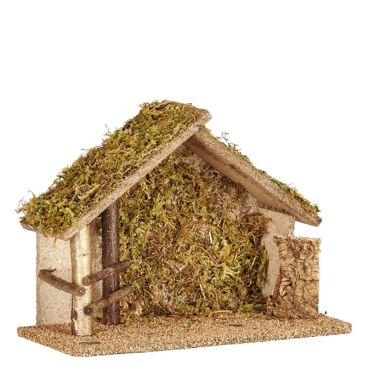 Fontanini Nativity Stable with Moss Wall - 5" Scale