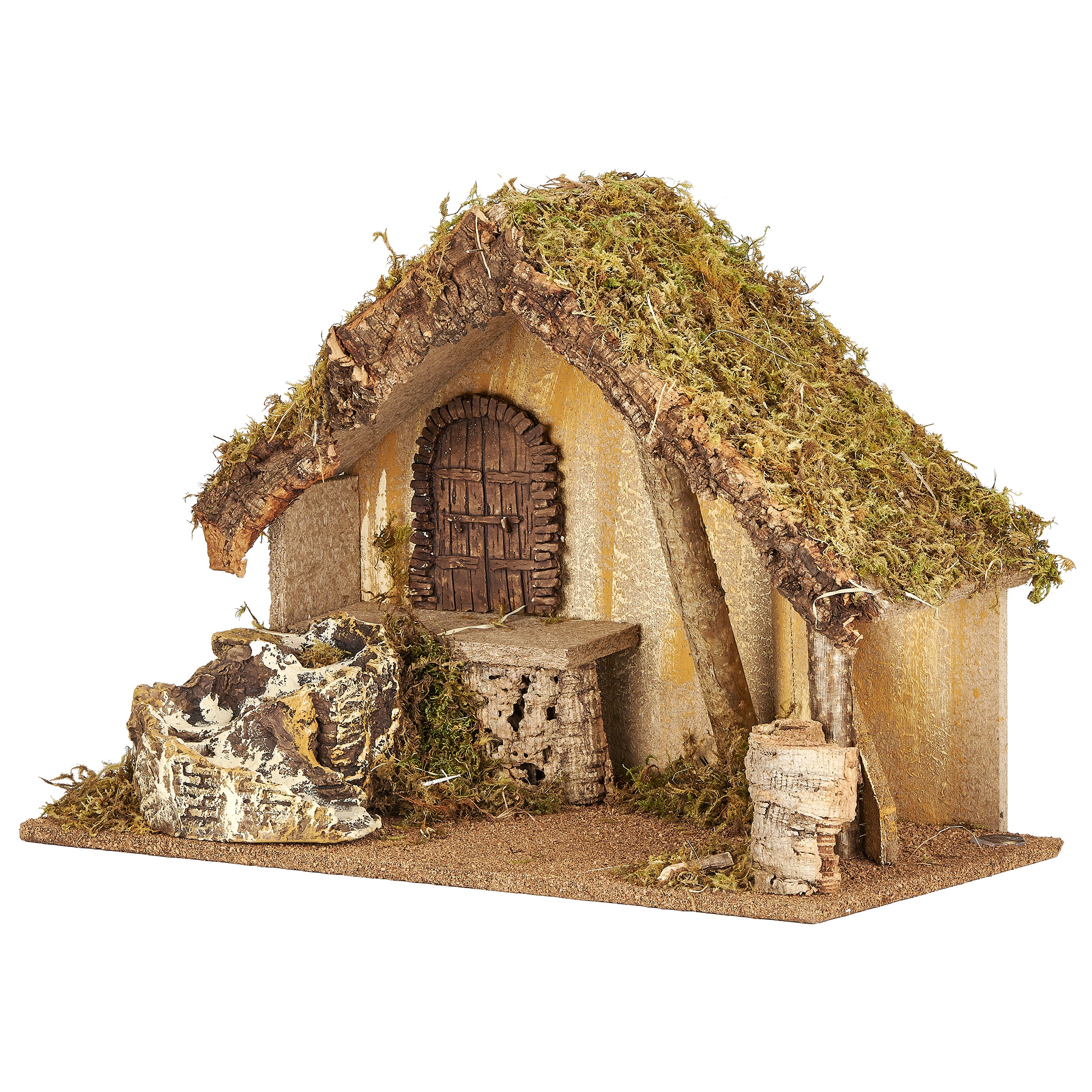 Fontanini Italian Nativity Stable with Rustic Door - 7.5" Scale