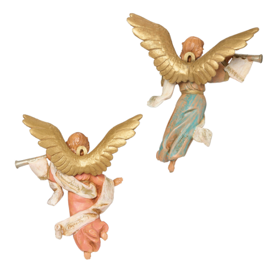 Fontanini Trumpeting Angels Set - 5" Scale