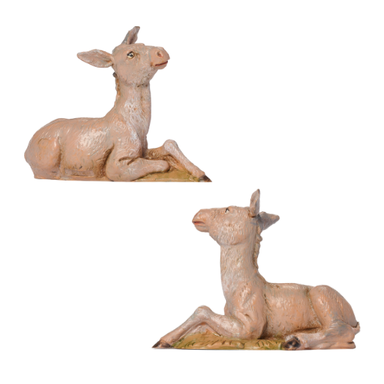 Fontanini Donkey Family Set - 5" Scale