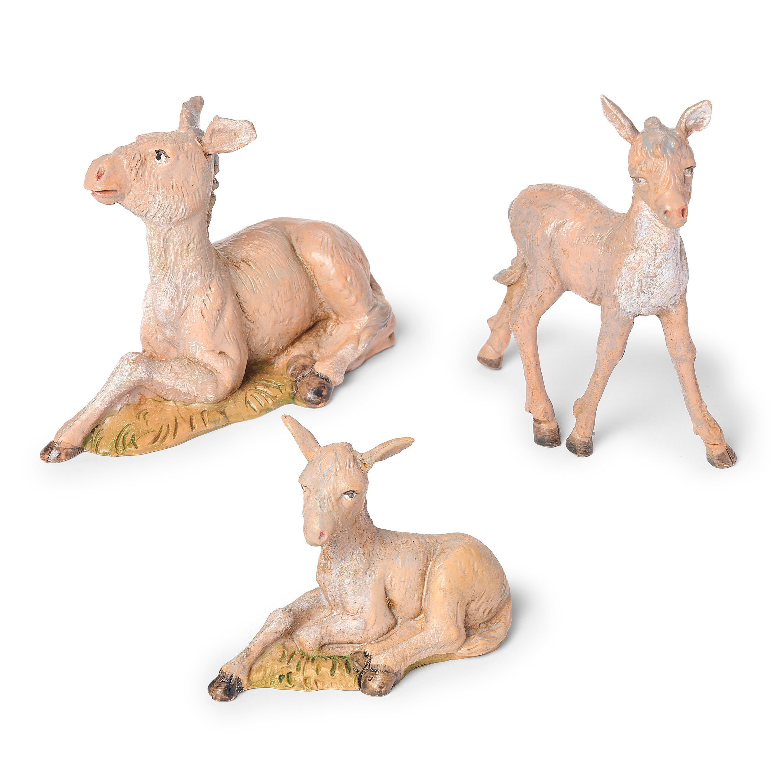 Fontanini Donkey Family Set - 5" Scale