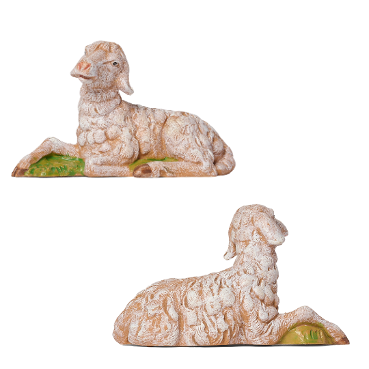 Fontanini White Sheep Family - 5" Scale