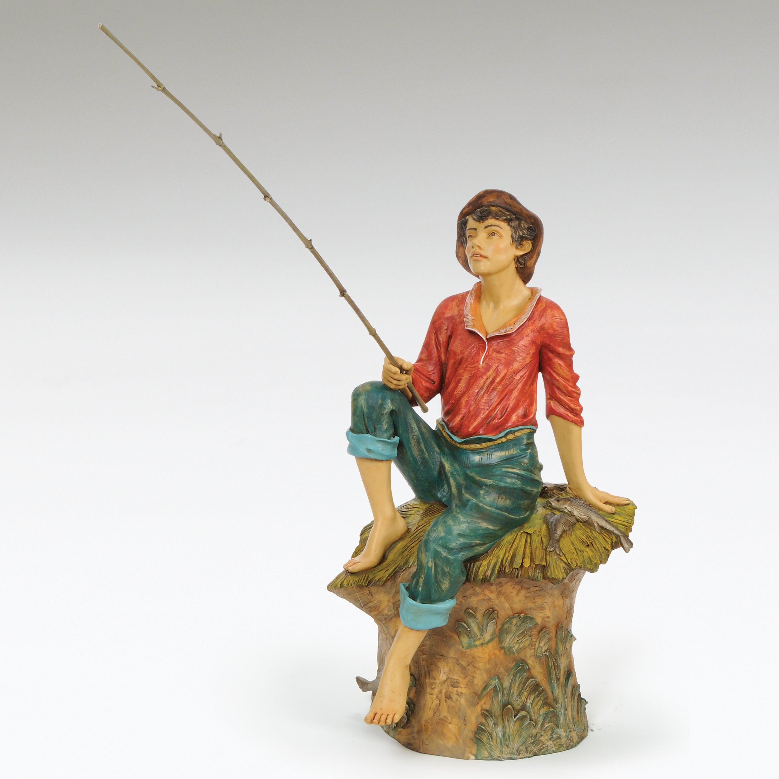 Fontanini Jacob the Fisherman Statue - 50" Scale