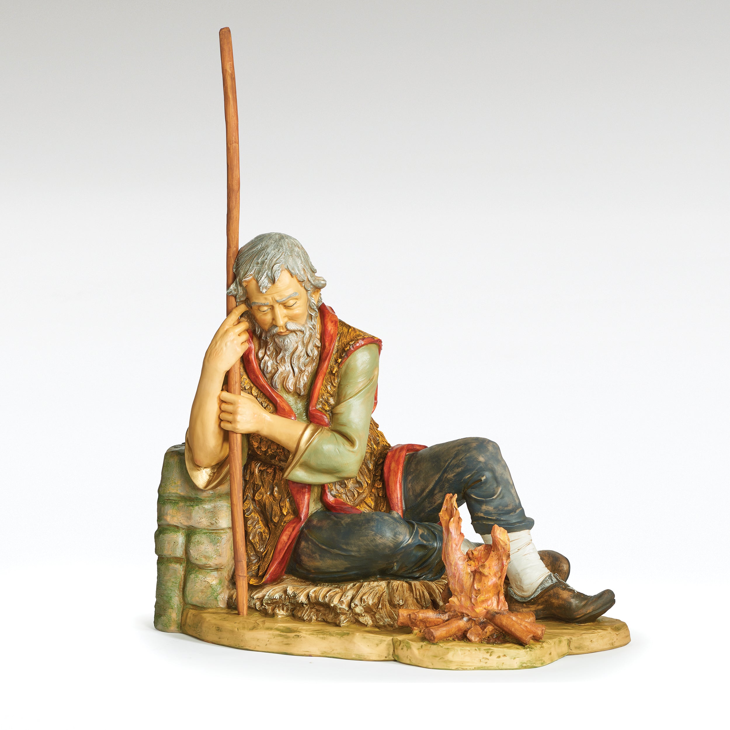Fontanini Mark the Seated Shepherd Statue - 50" Scale