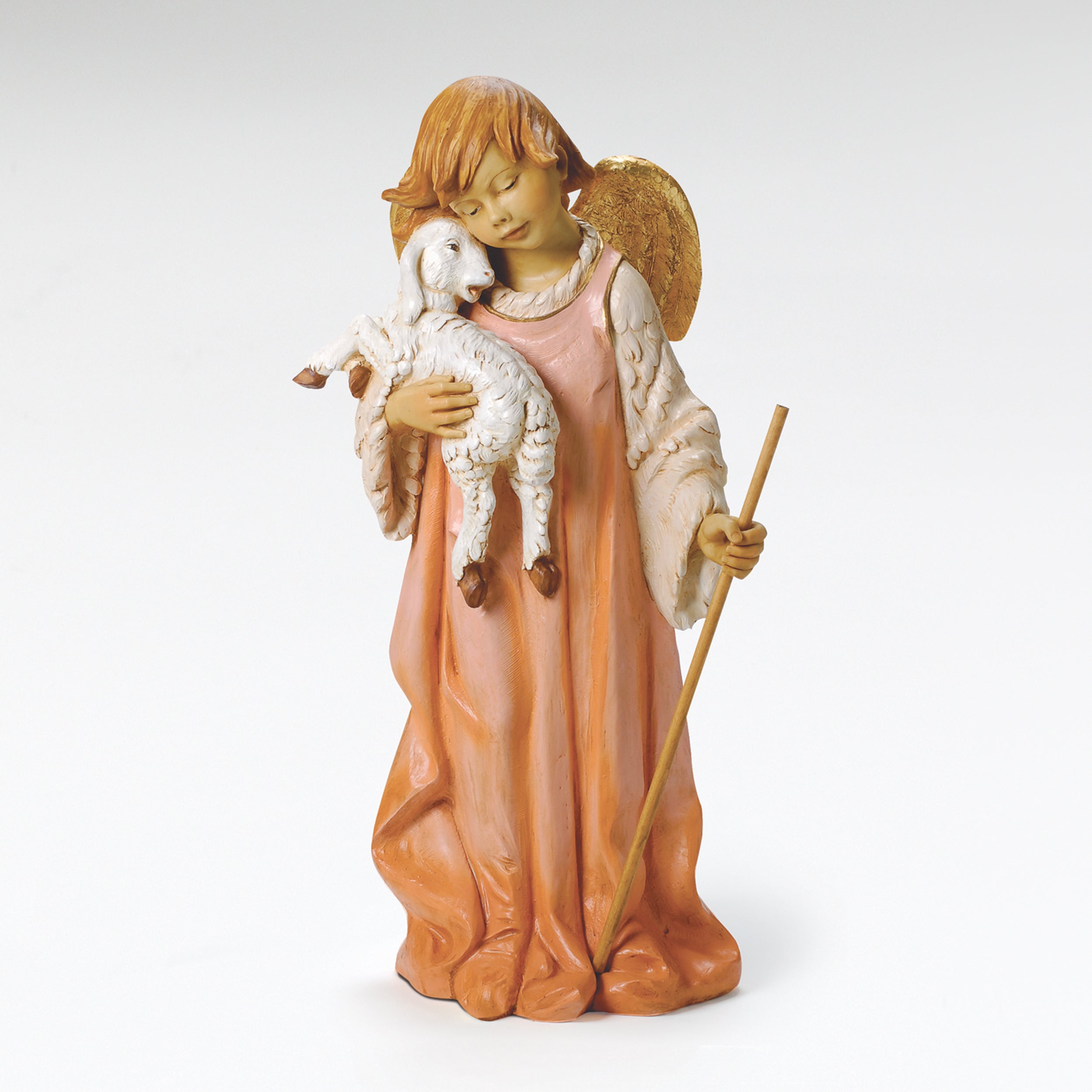 Fontanini Little Shepherd Angel Statue - 50" Scale