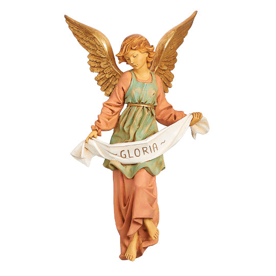 Fontanini Gloria Angel with Gold Wings Statue - 27" Scale