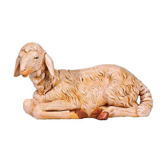 Fontanini Seated Brown Sheep Statue - 27" Scale
