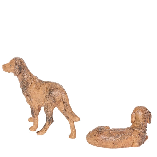 Fontanini Pair of Dogs - 5" Scale