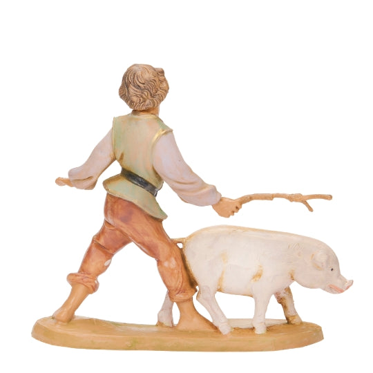 Fontanini Clement the Boy with Pig - 5" Scale