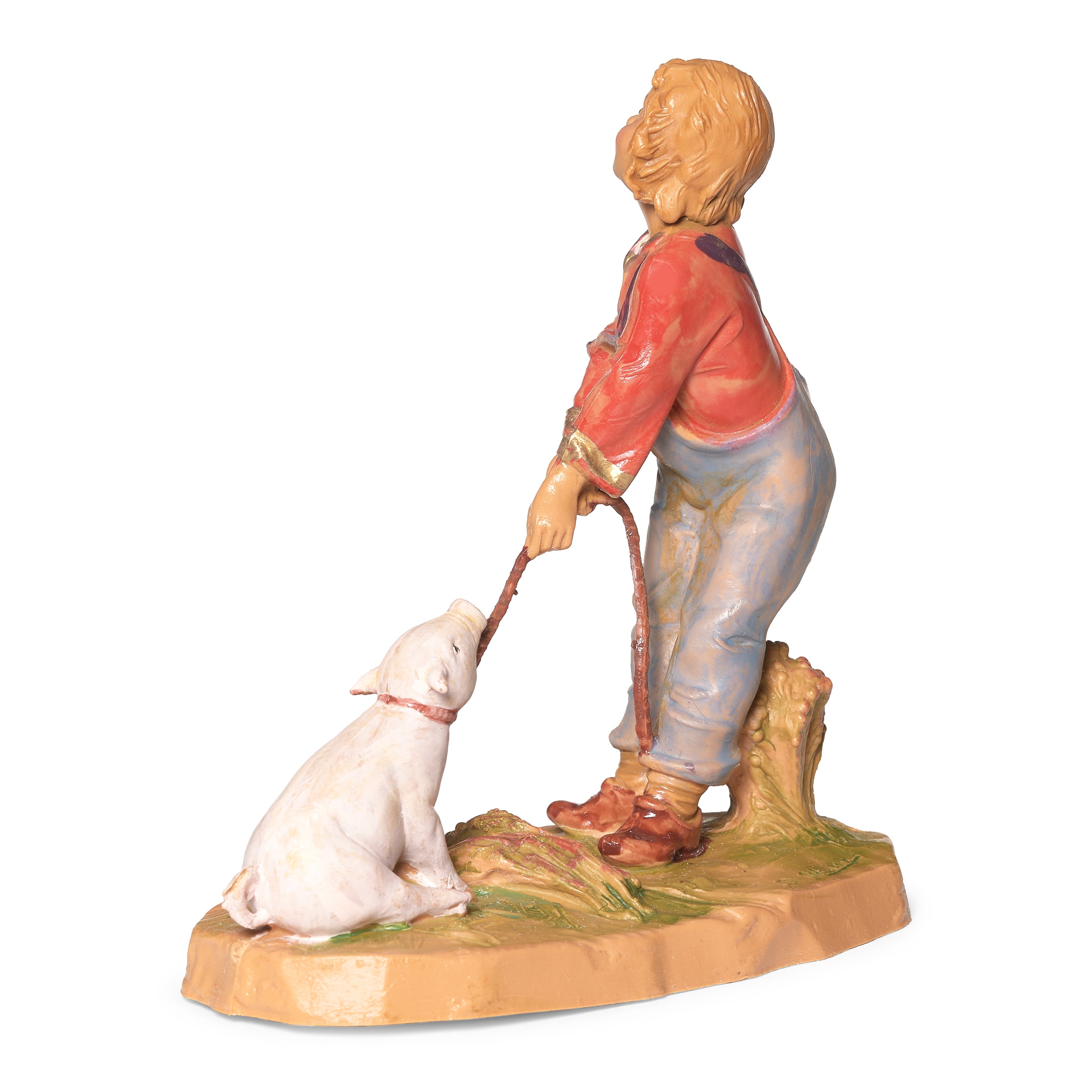 Fontanini Zeke the Boy with Pig - 5" Scale