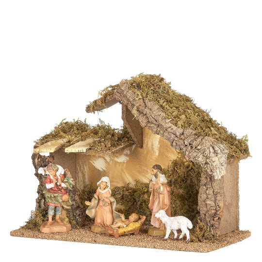 Fontanini 5-PC Nativity Set with Italian Stable - 5" Scale