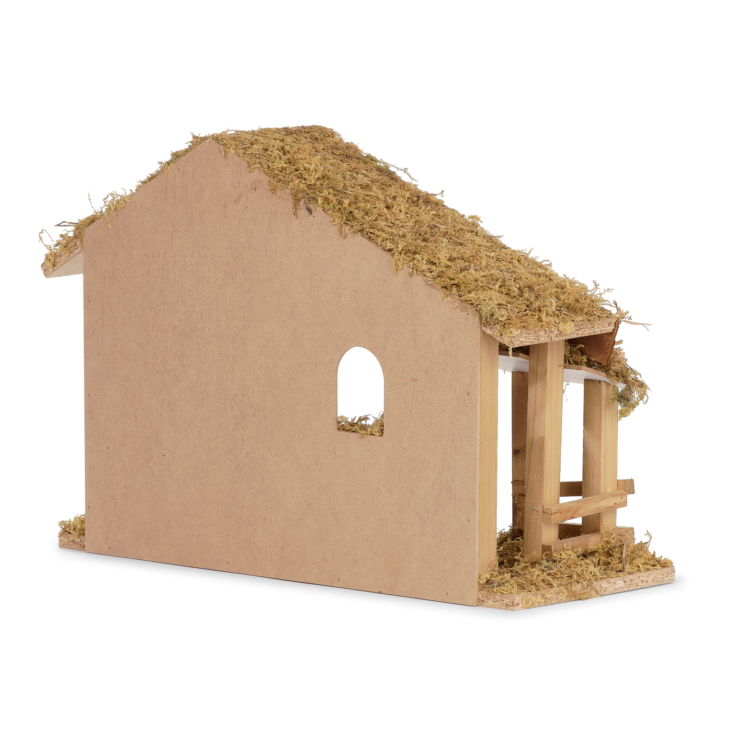 Fontanini Rustic Wooden Nativity Stable - 5" Scale