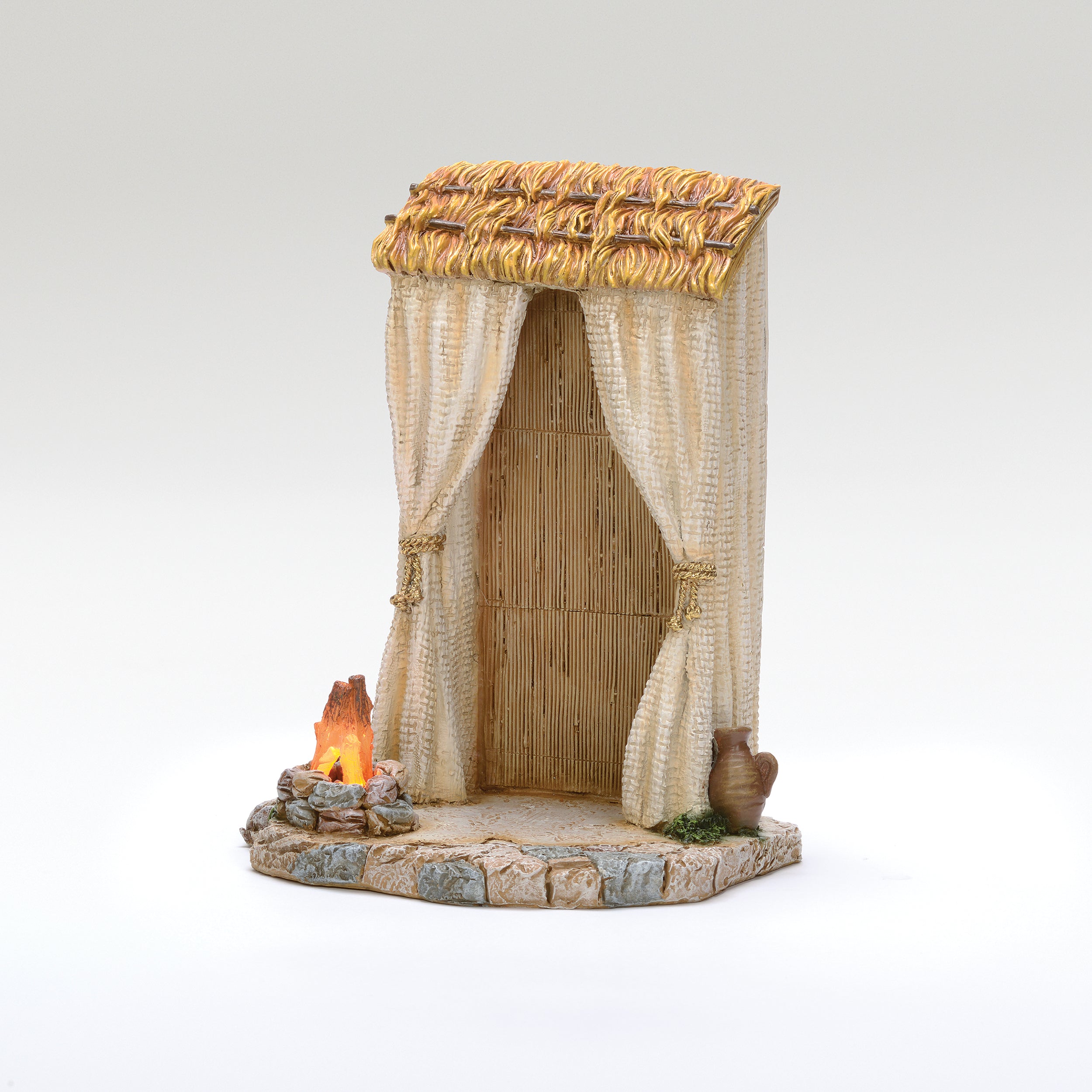 Fontanini Lighted Shepherd Tent with Campfire – 7.5" Scale