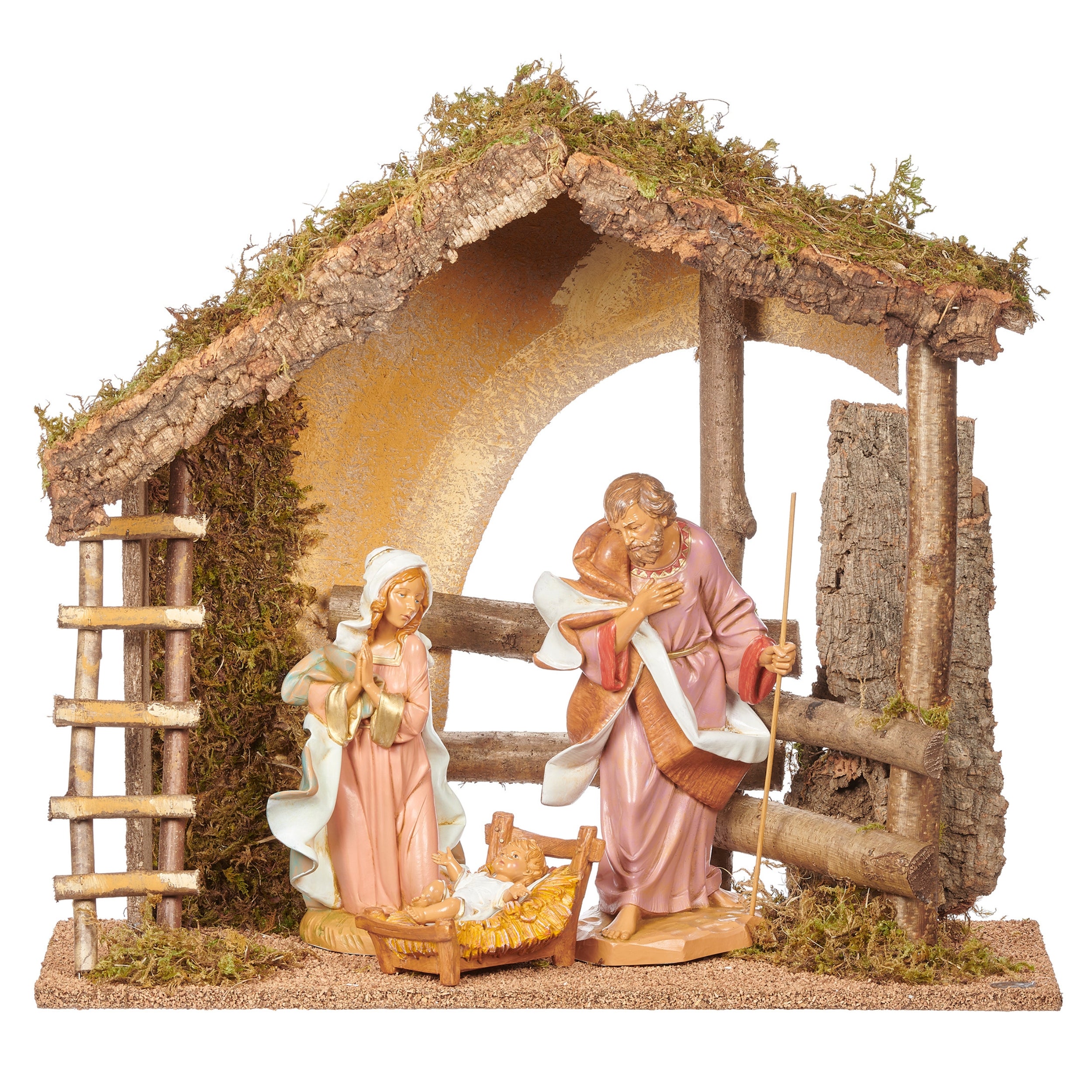 Fontanini 3-PC Lighted Nativity Set with Italian Stable - 12" Scale