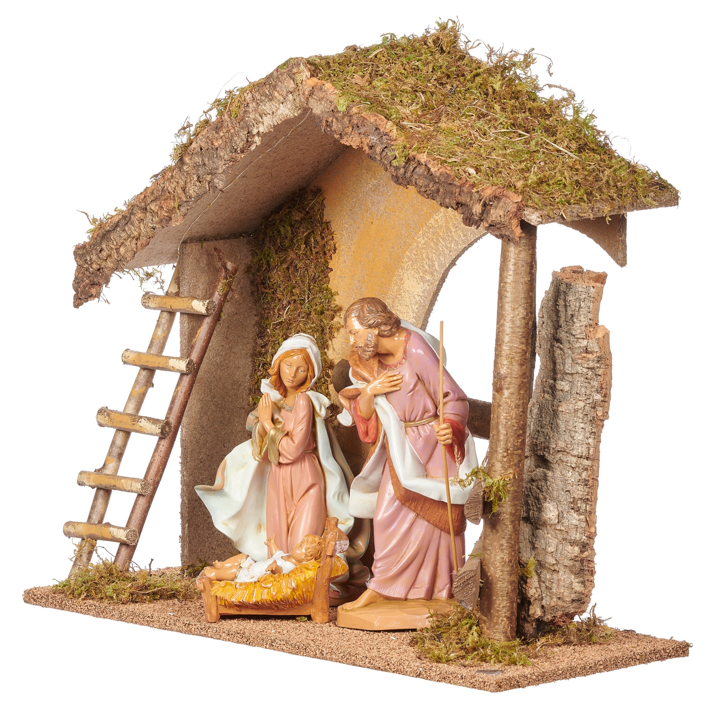 Fontanini 3-PC Lighted Nativity Set with Italian Stable - 12" Scale