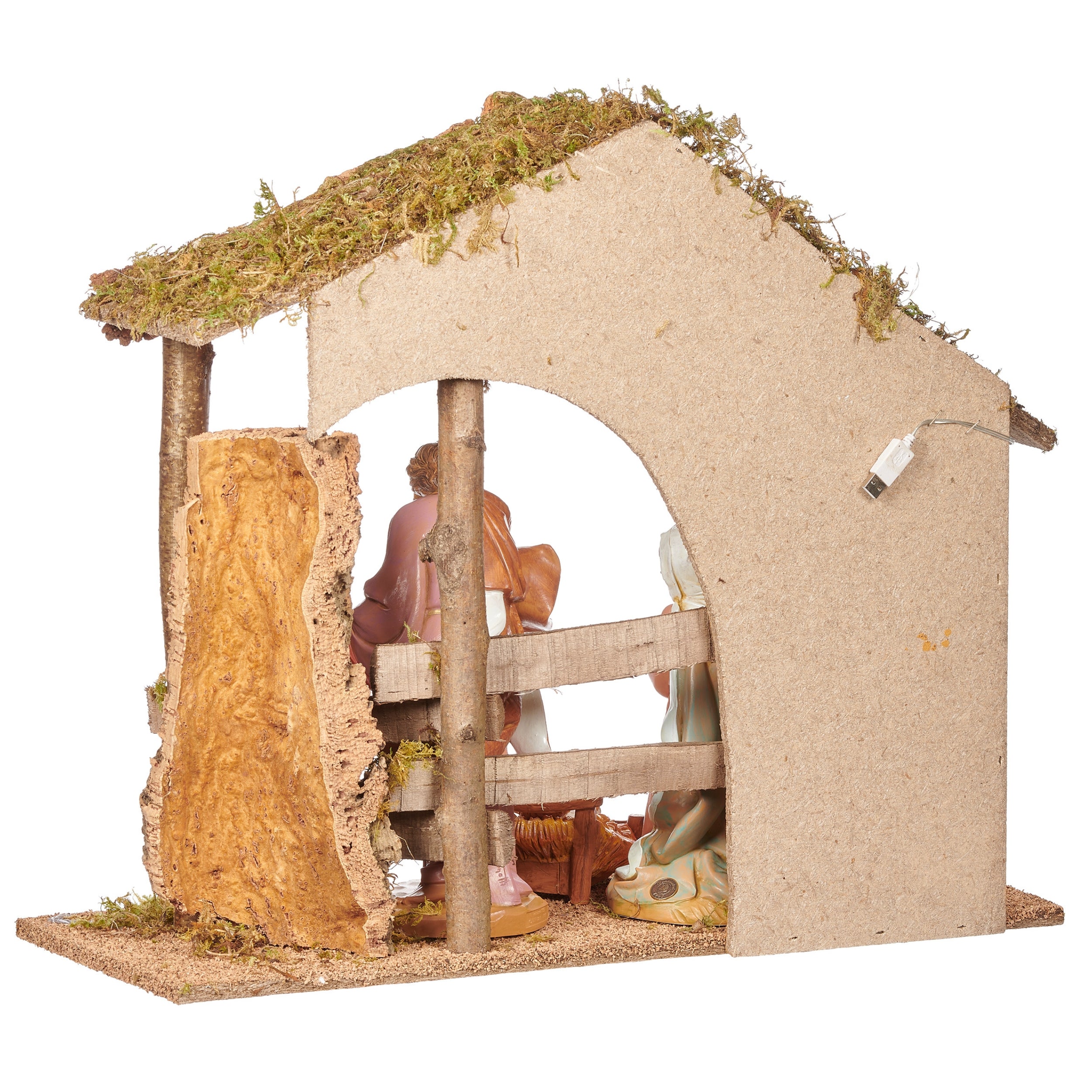 Fontanini 3-PC Lighted Nativity Set with Italian Stable - 12" Scale