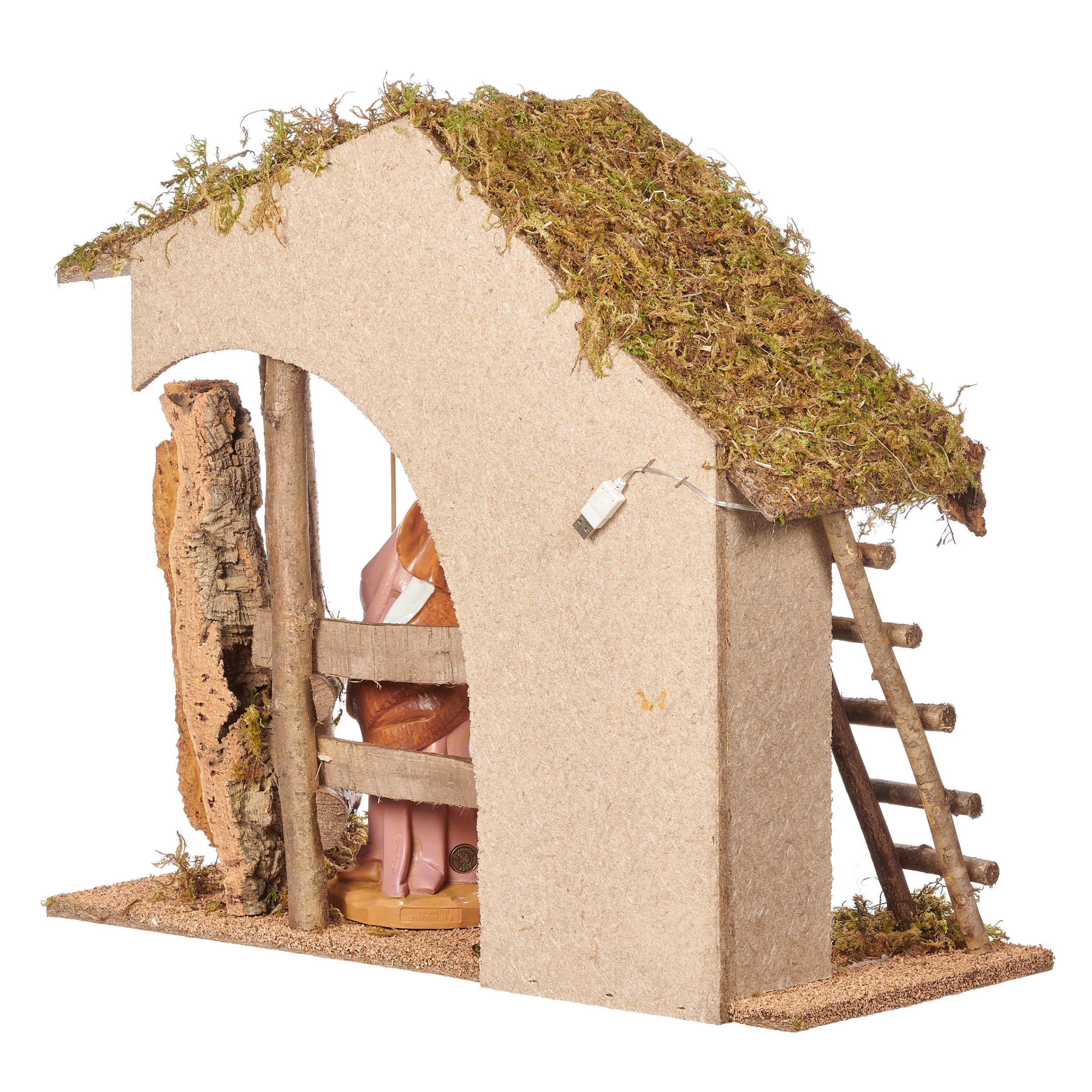Fontanini 3-PC Lighted Nativity Set with Italian Stable - 12" Scale