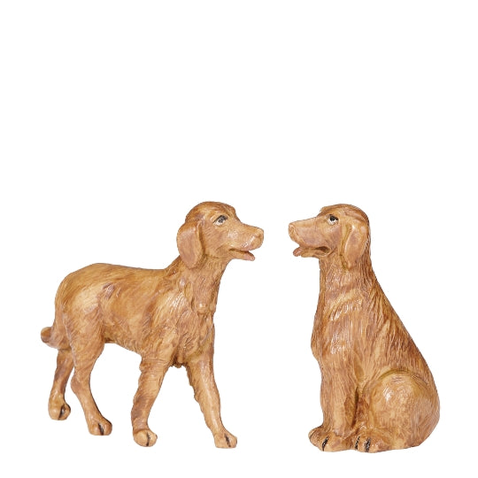 Fontanini Pair of Dogs Set - 3.5" Scale