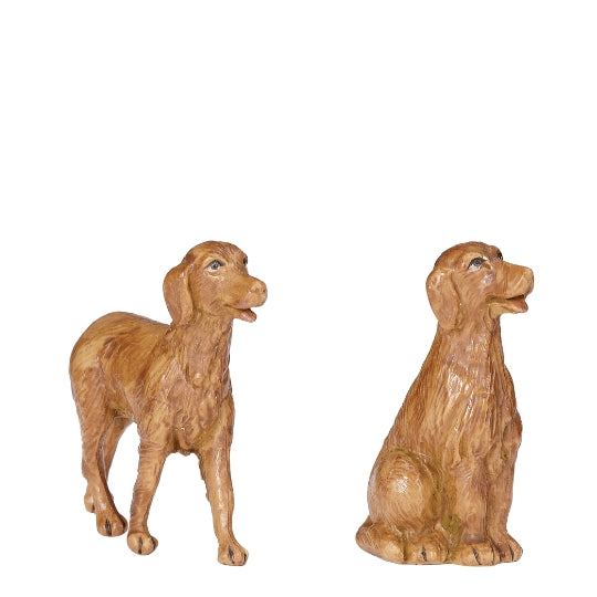 Fontanini Pair of Dogs Set - 3.5" Scale