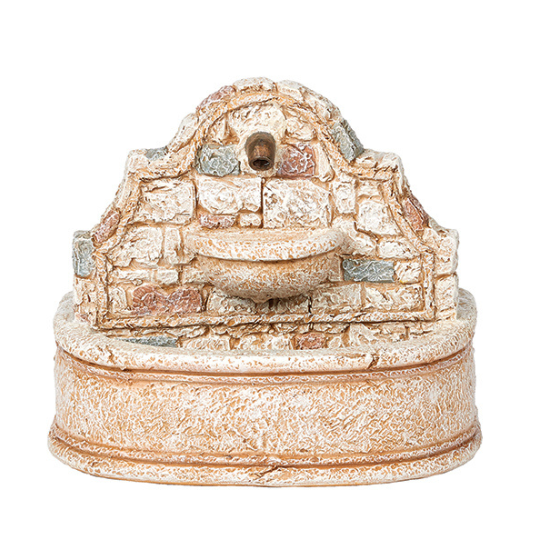 Fontanini Wall Fountain with Working Pump - 5" Scale