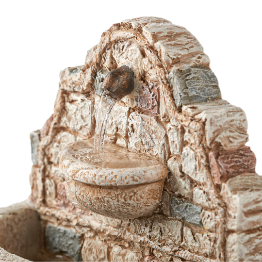 Fontanini Wall Fountain with Working Pump - 5" Scale