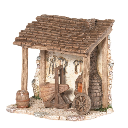 Fontanini Lighted Blacksmith Shop - 5" Scale