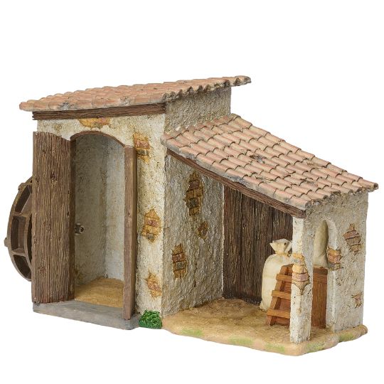 Fontanini Farmhouse with Water Mill - 5" Scale