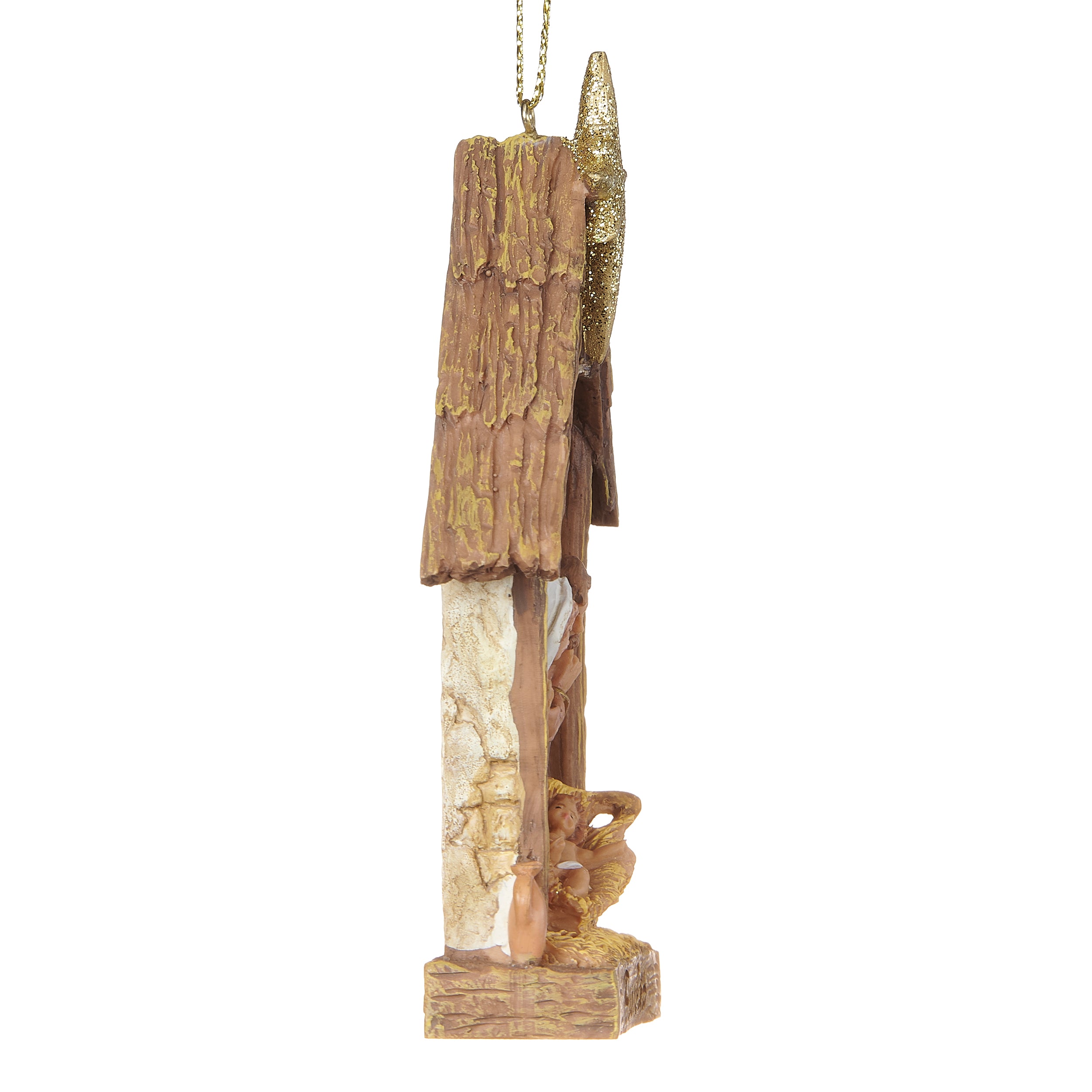Fontanini Peace on Earth Nativity Ornament with Stable & Star