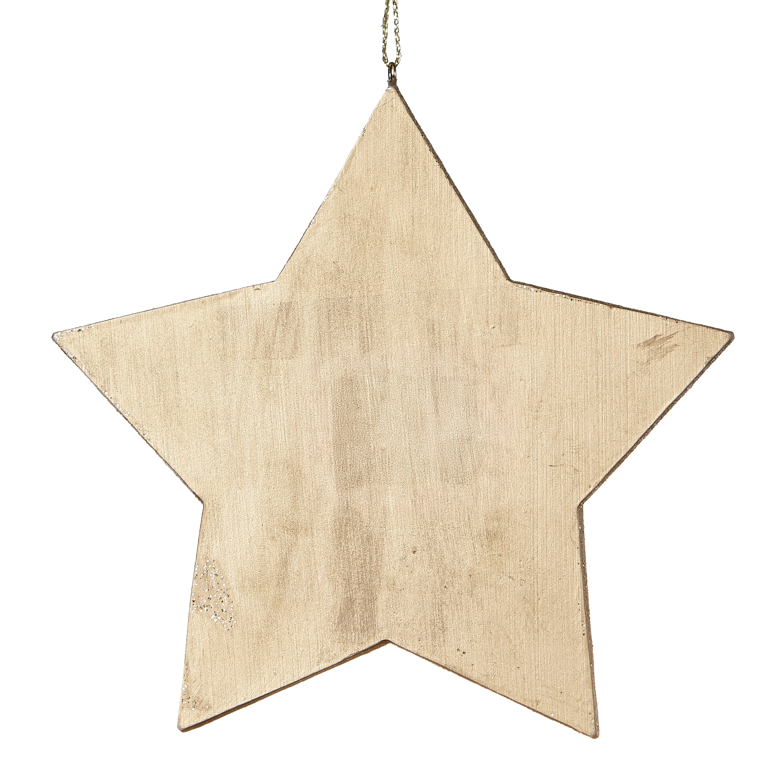 Fontanini Holy Family Star with Gold Glitter Ornament