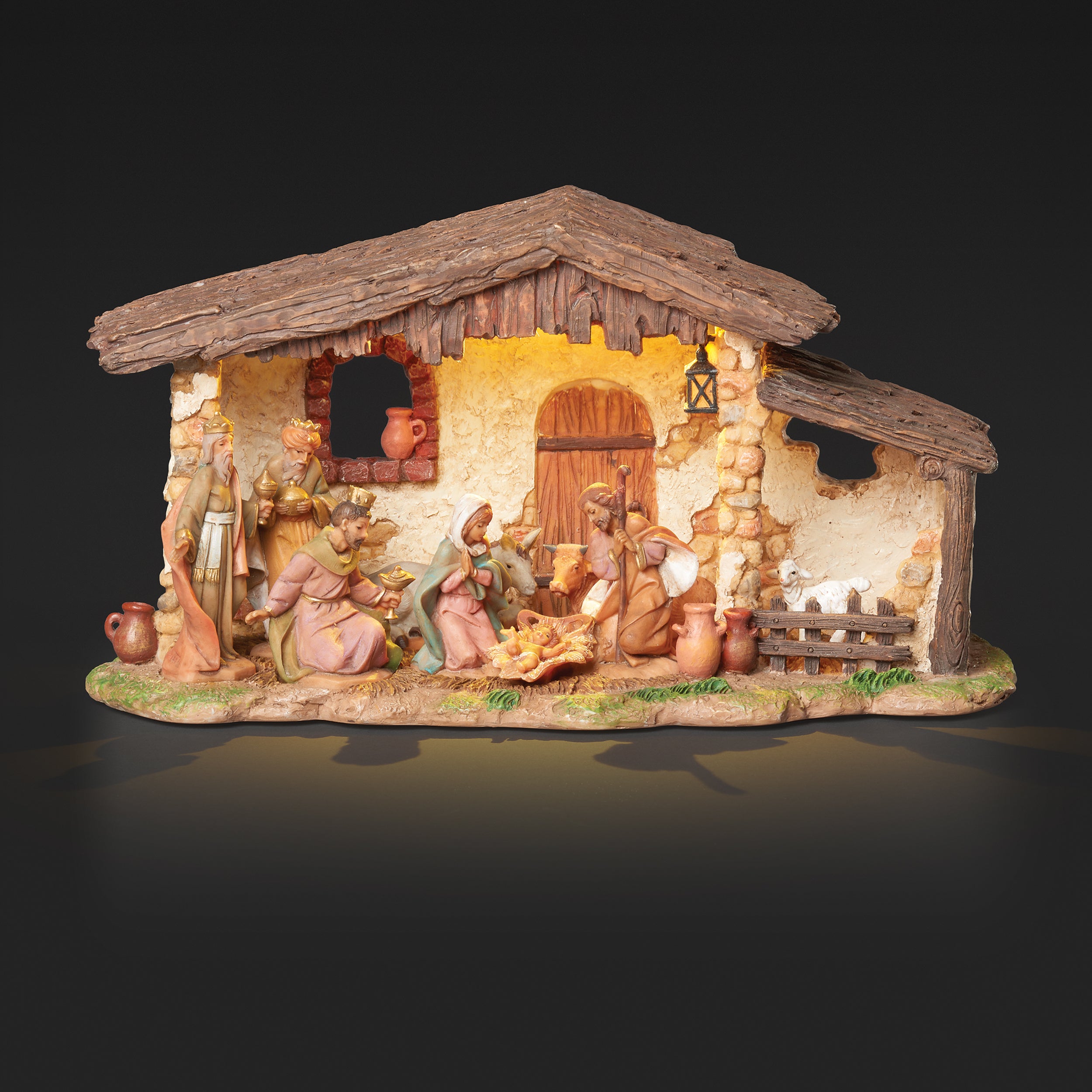 Fontanini Lighted Musical Nativity - "Silent Night"